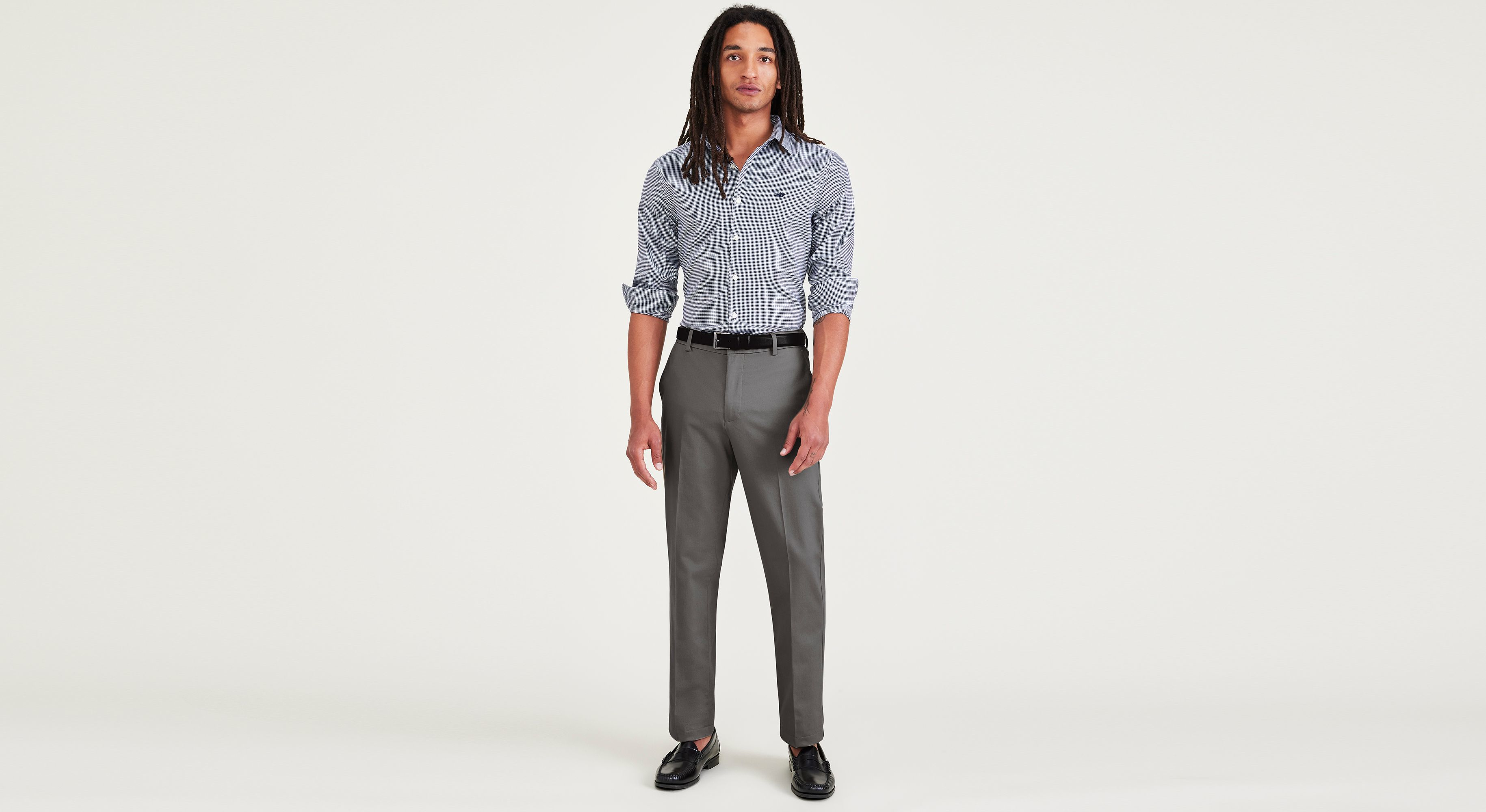 Dockers Signature Iron Free chino slim gris sans repassage