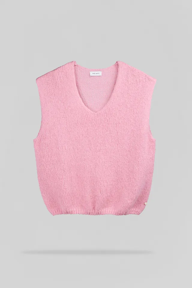 Teddy Smith P-Molia pull sans manches rose bonbon