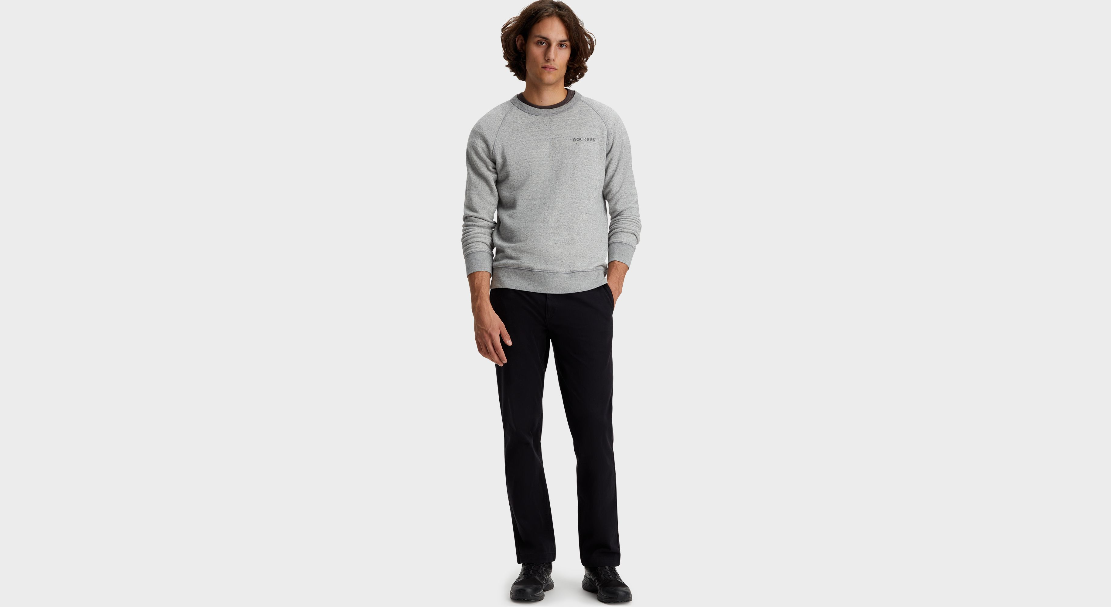 Dockers Alpha Chino pantalon homme noir coupe droite