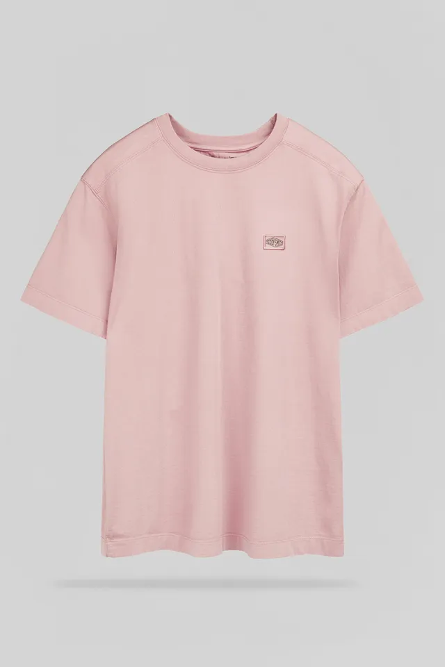 Teddy Smith T-Nateo MC t-shirt rose pastel homme délavé