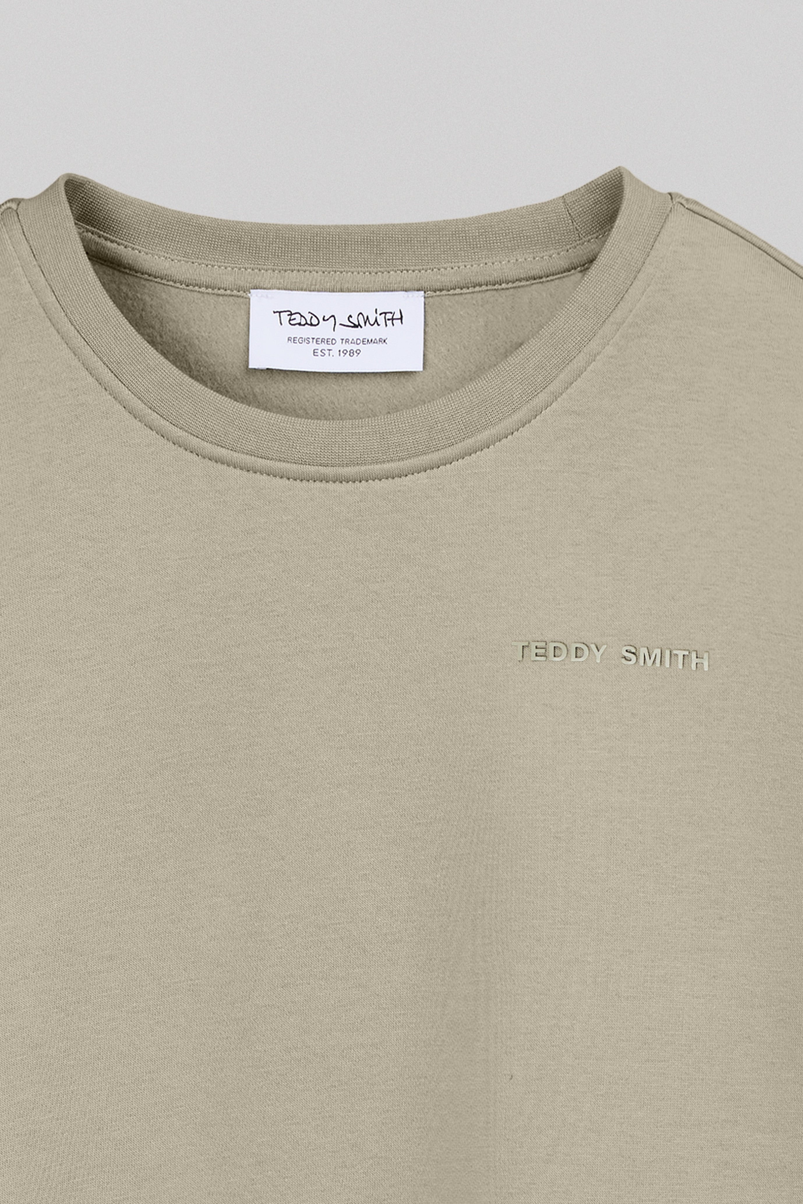 Teddy Smith S-Nark RC Jr sweat garçon kaki délavé