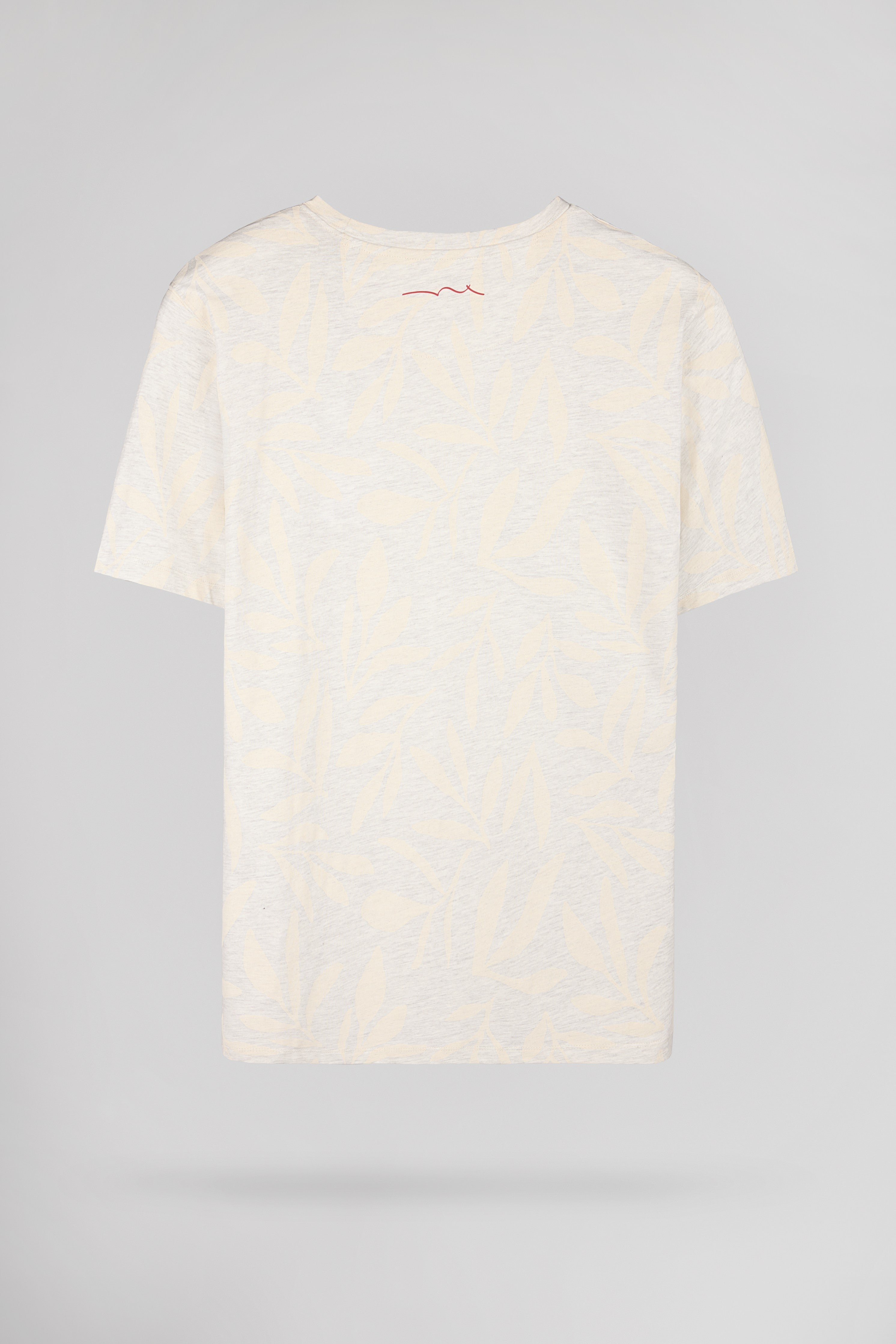 Teddy Smith T-ARESKI MC t-shirt blanc ivoire chiné floral