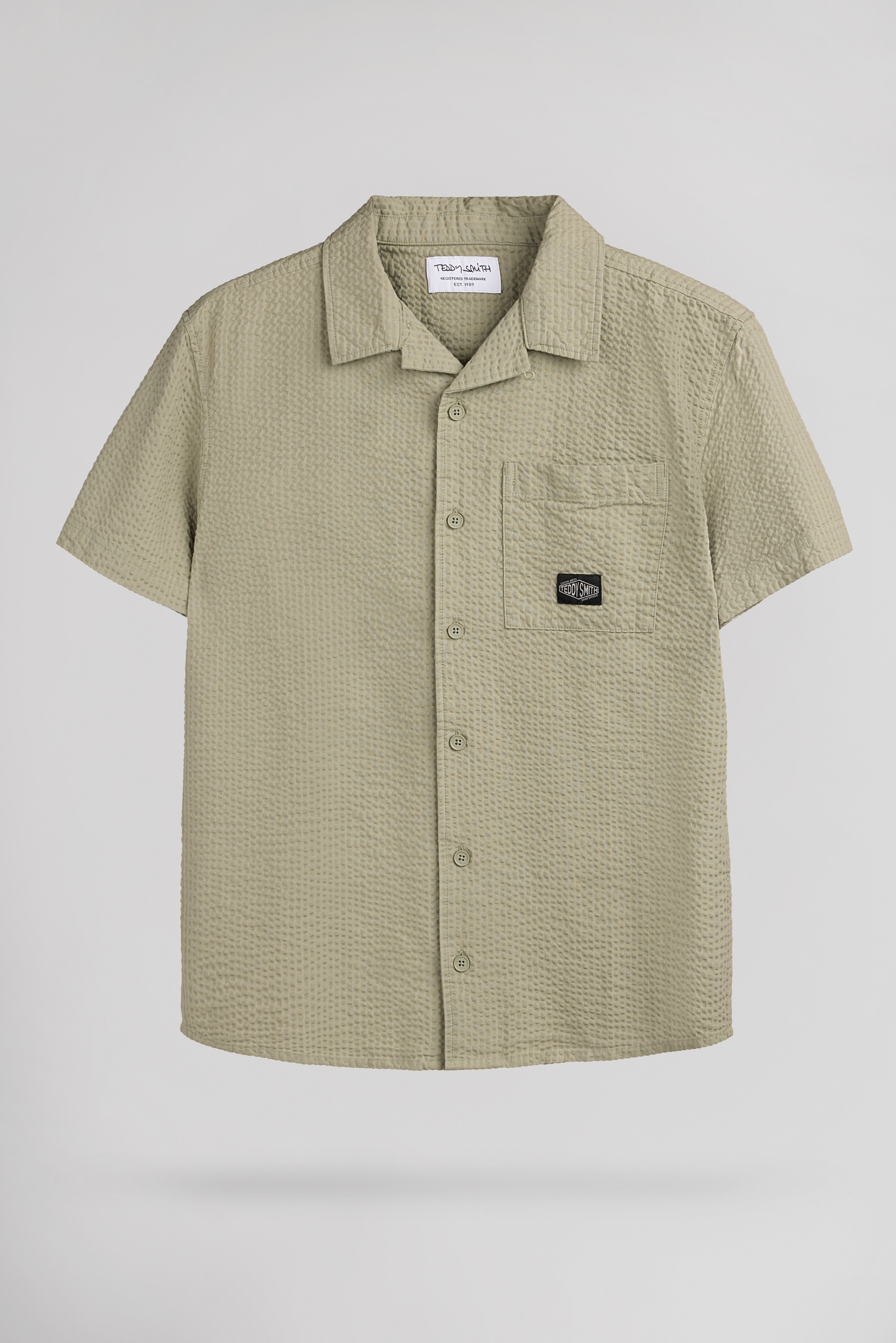 Teddy Smith C-Kyo chemise garçon kaki délavé