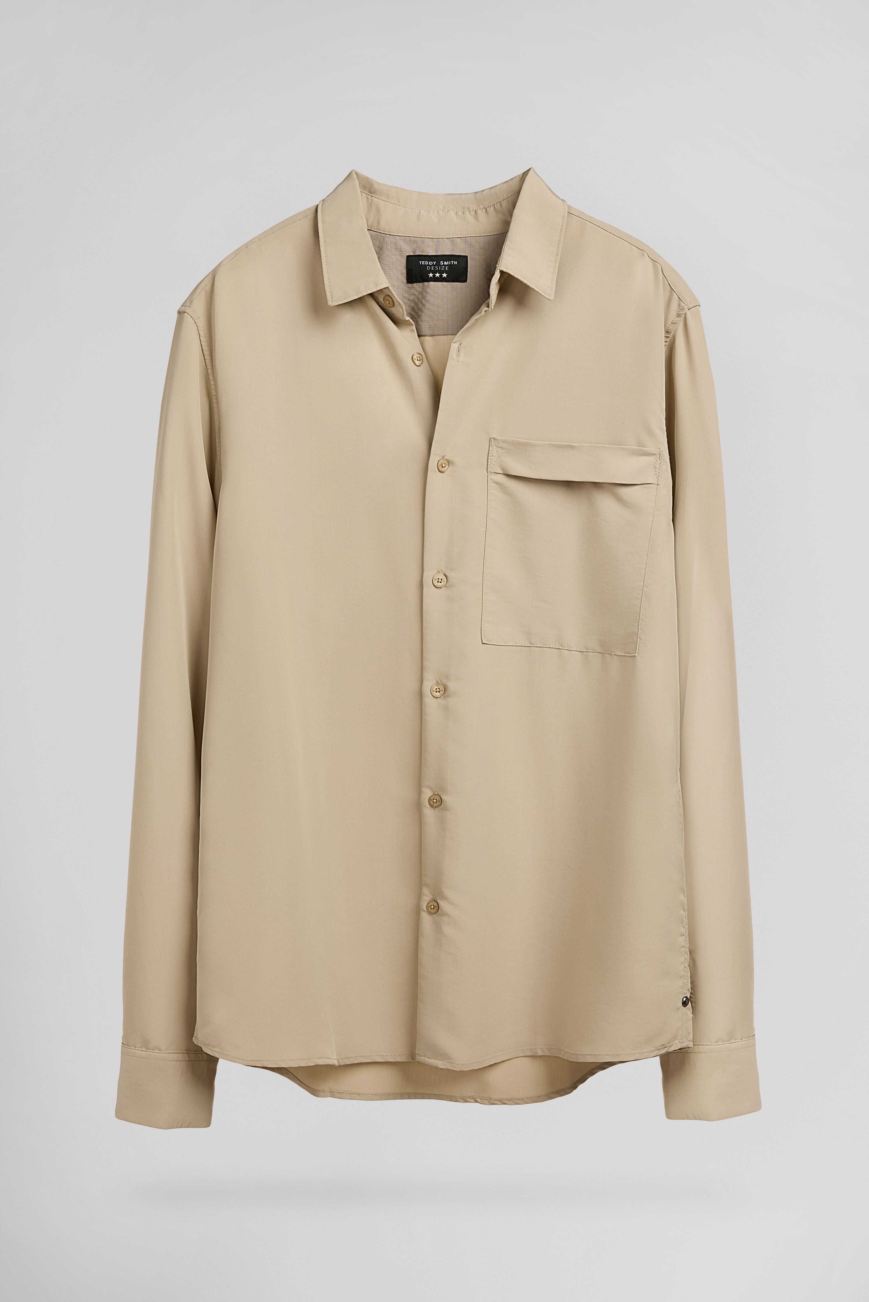 Teddy Smith C-Willfried chemise homme beige col français