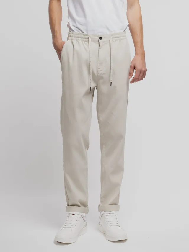 Teddy Smith Pywan 17 Seersu pantalon grège slim