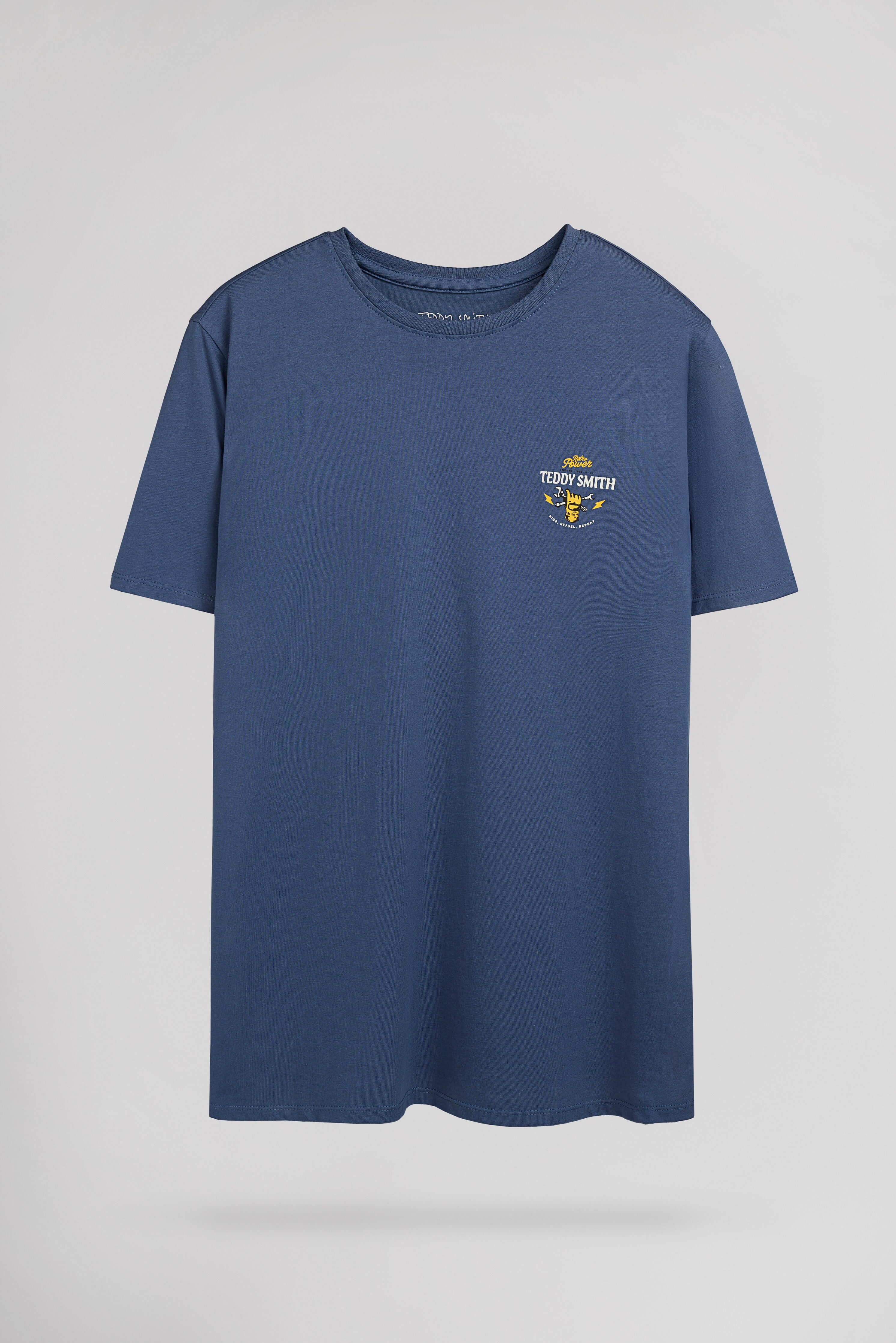 Teddy Smith T-Cars MC t-shirt homme bleu coton racing