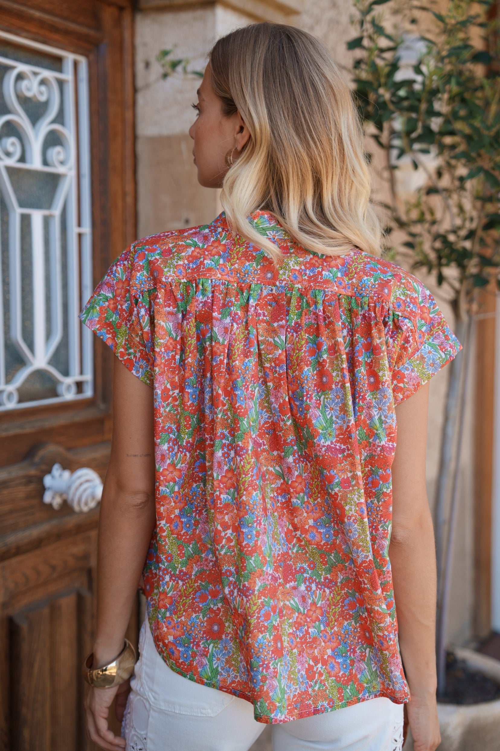 Maison Onado Hortense blouse fleurie coton été