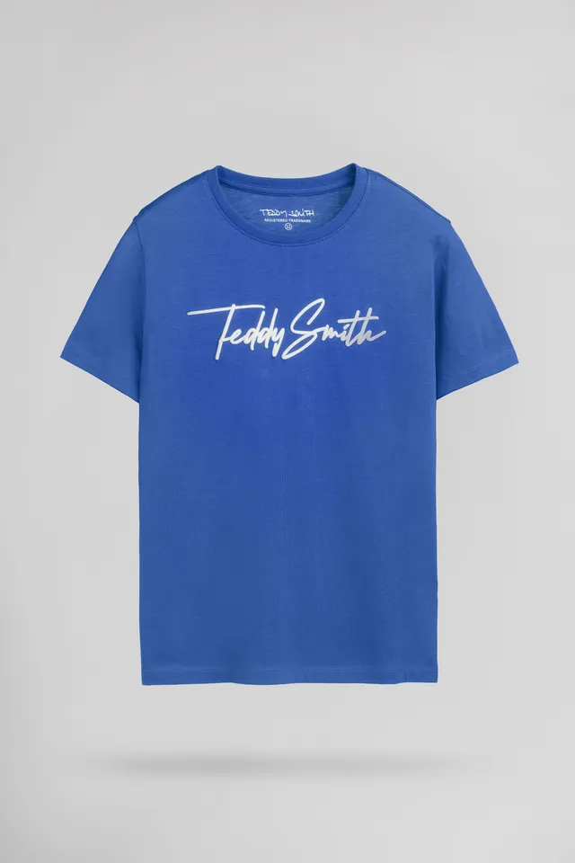 Teddy Smith T-Evan MC JR t-shirt bleu pep's garçon