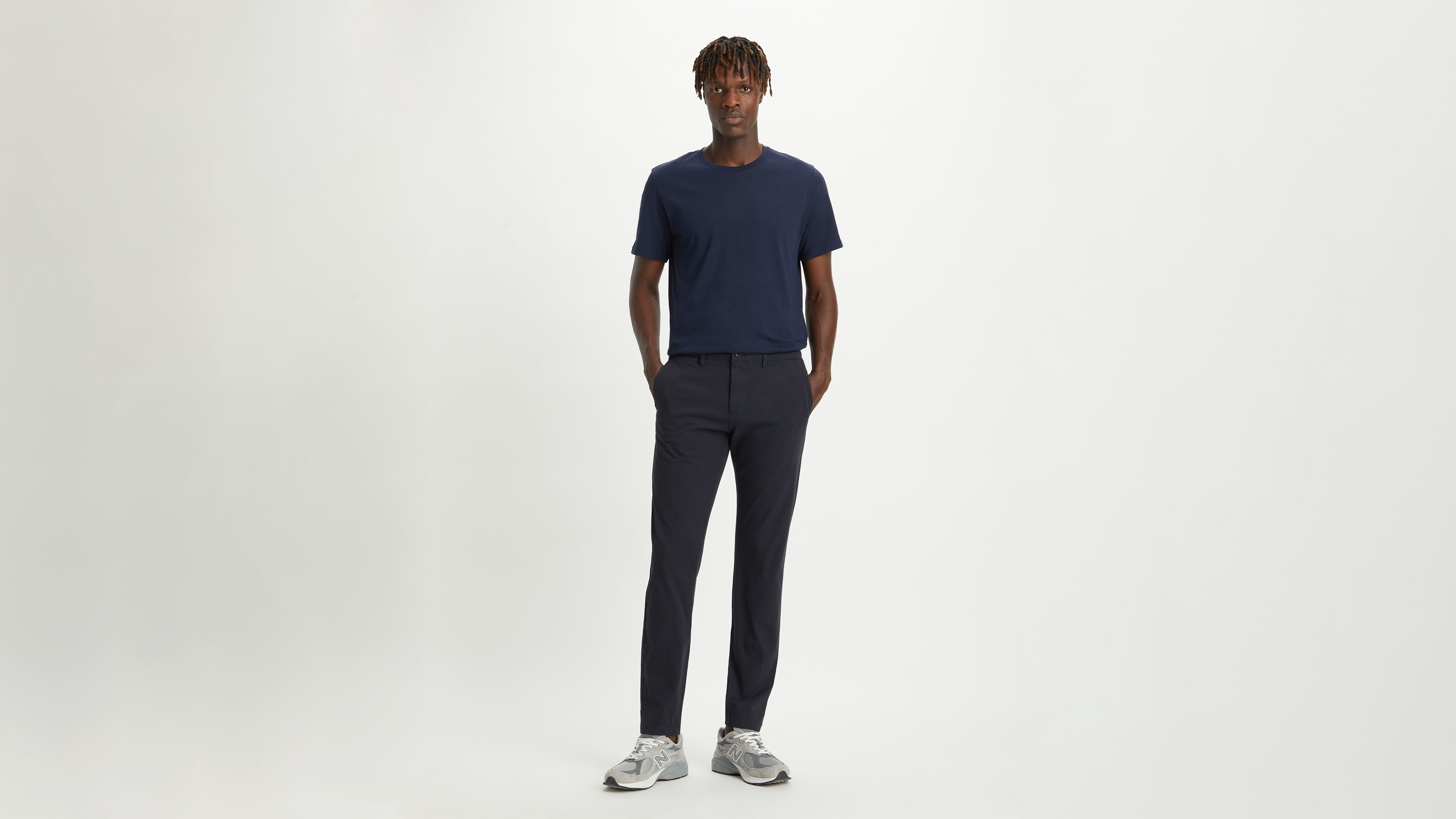Dockers Crafted Khaki Slim chino bleu marine stretch