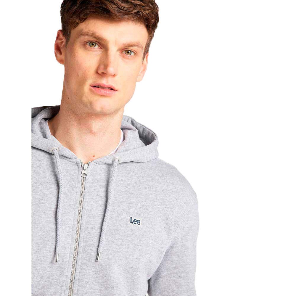 Lee Basique sweat homme noir à capuche zippée
