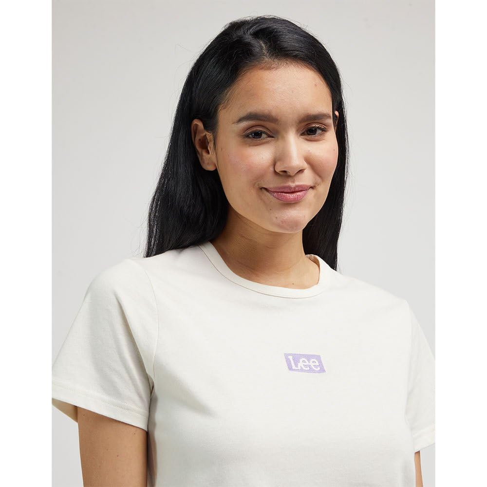 Lee Regular t-shirt femme beige coton quotidien