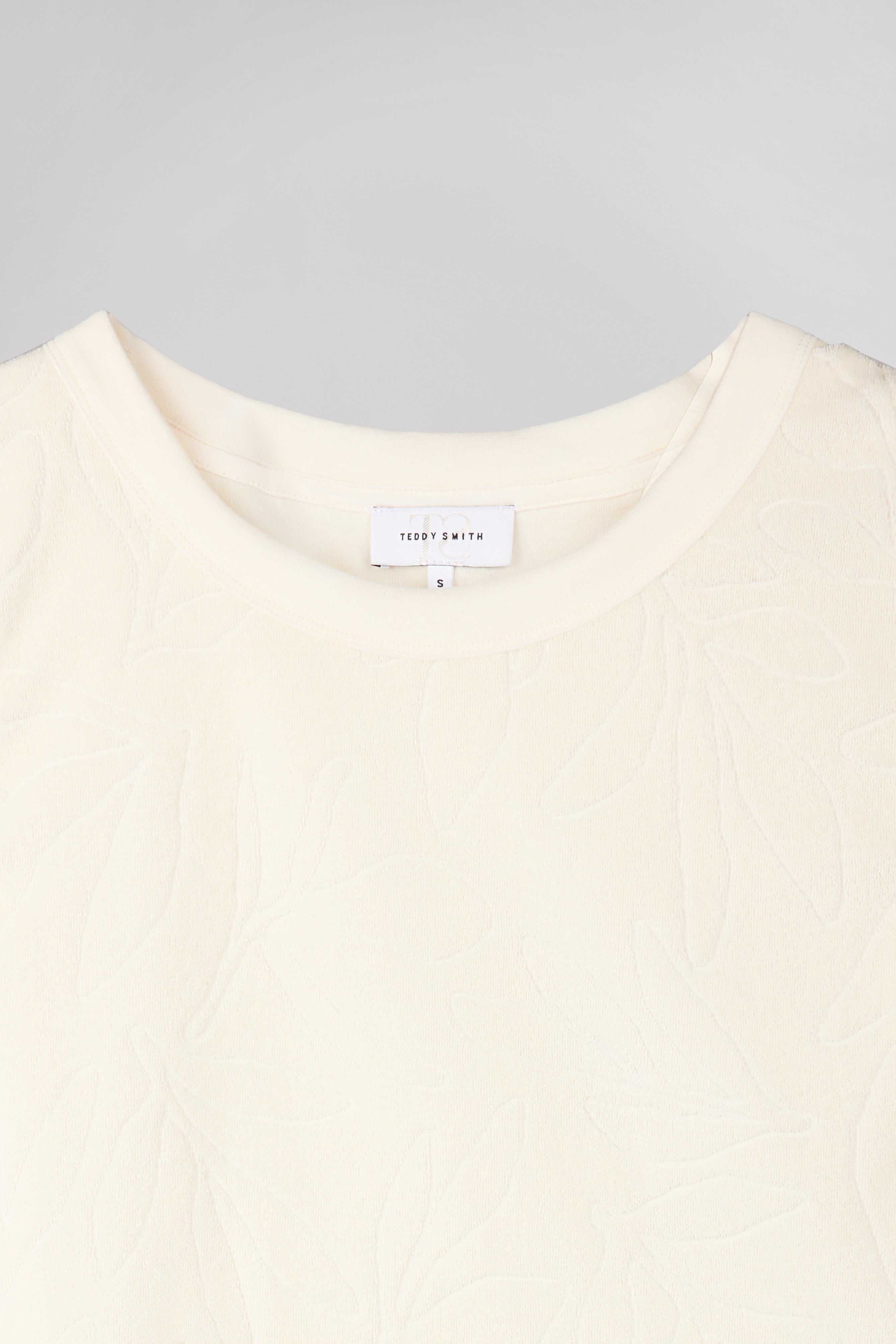 Teddy Smith T-Noisette top femme Middle White éponge