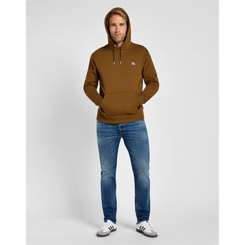 Lee Plain Hoodie sweat capuche homme uni molleton