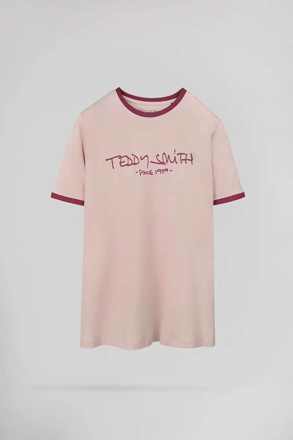 Teddy Smith Ticlass MC Rose Pastel t-shirt homme coton
