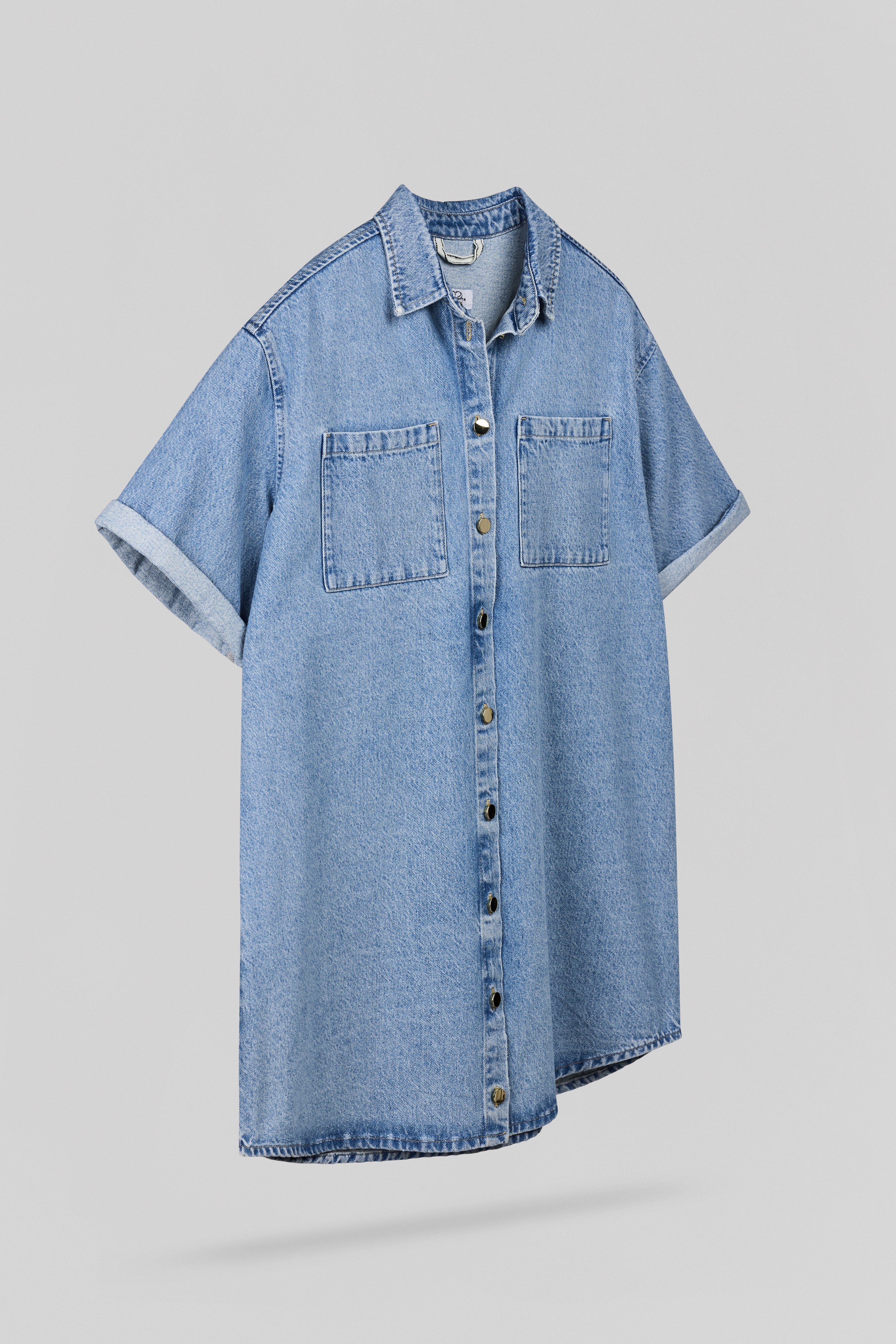 Teddy Smith R-Blossom MC robe denim indigo clair ample