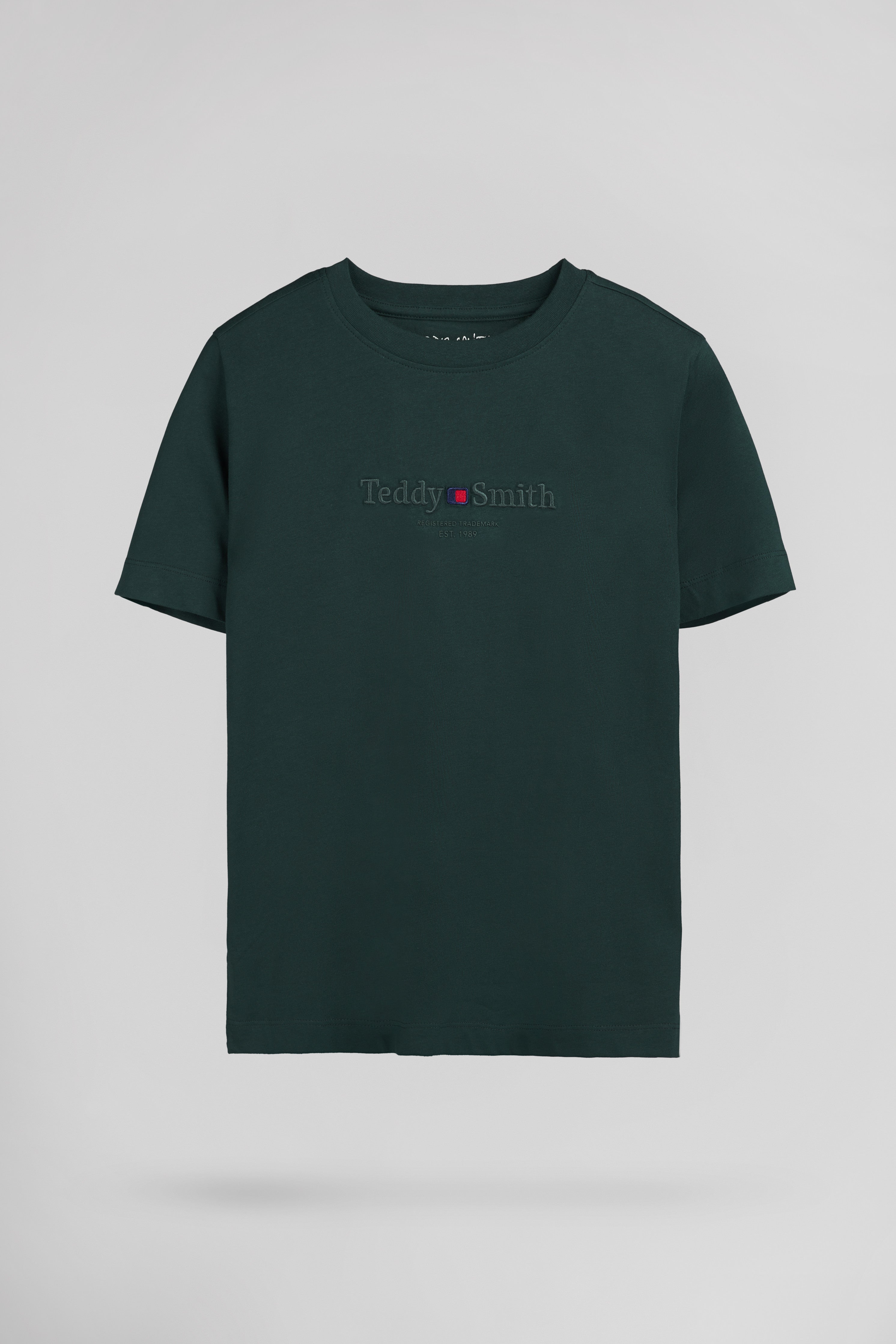 Teddy Smith T-Jim MC JR Vert Pin t-shirt garçon coton