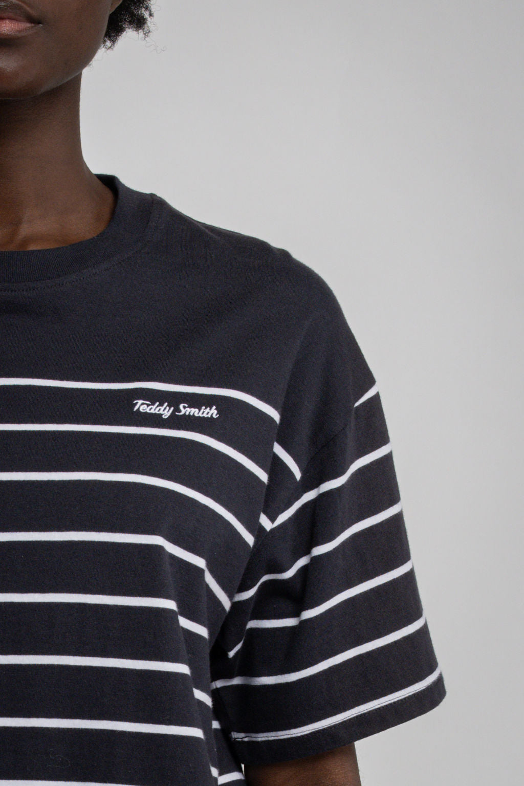 Teddy Smith T-Carla Stripes t-shirt bleu marine rayé