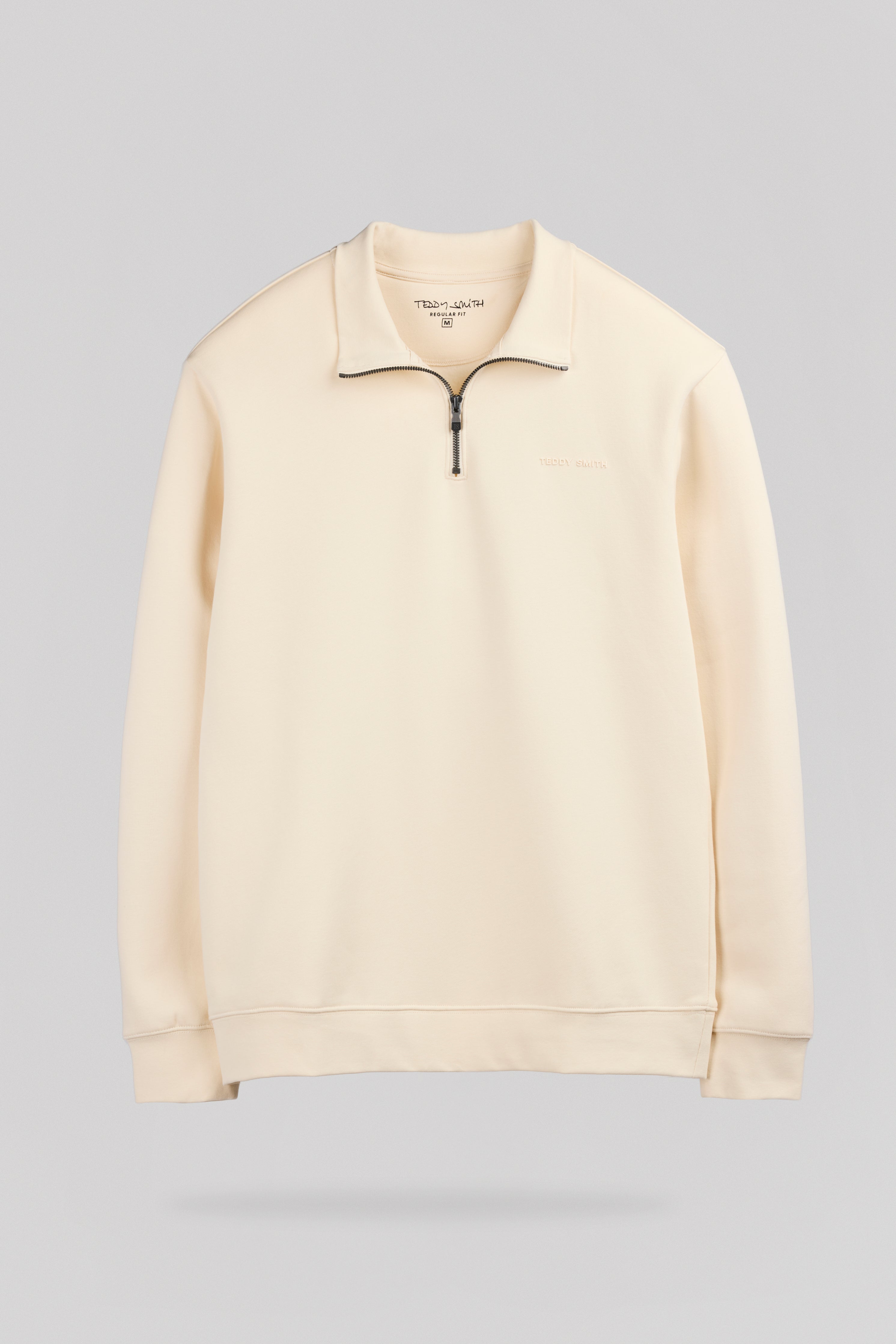 Teddy Smith S-Loan Naturel sweat col camionneur homme