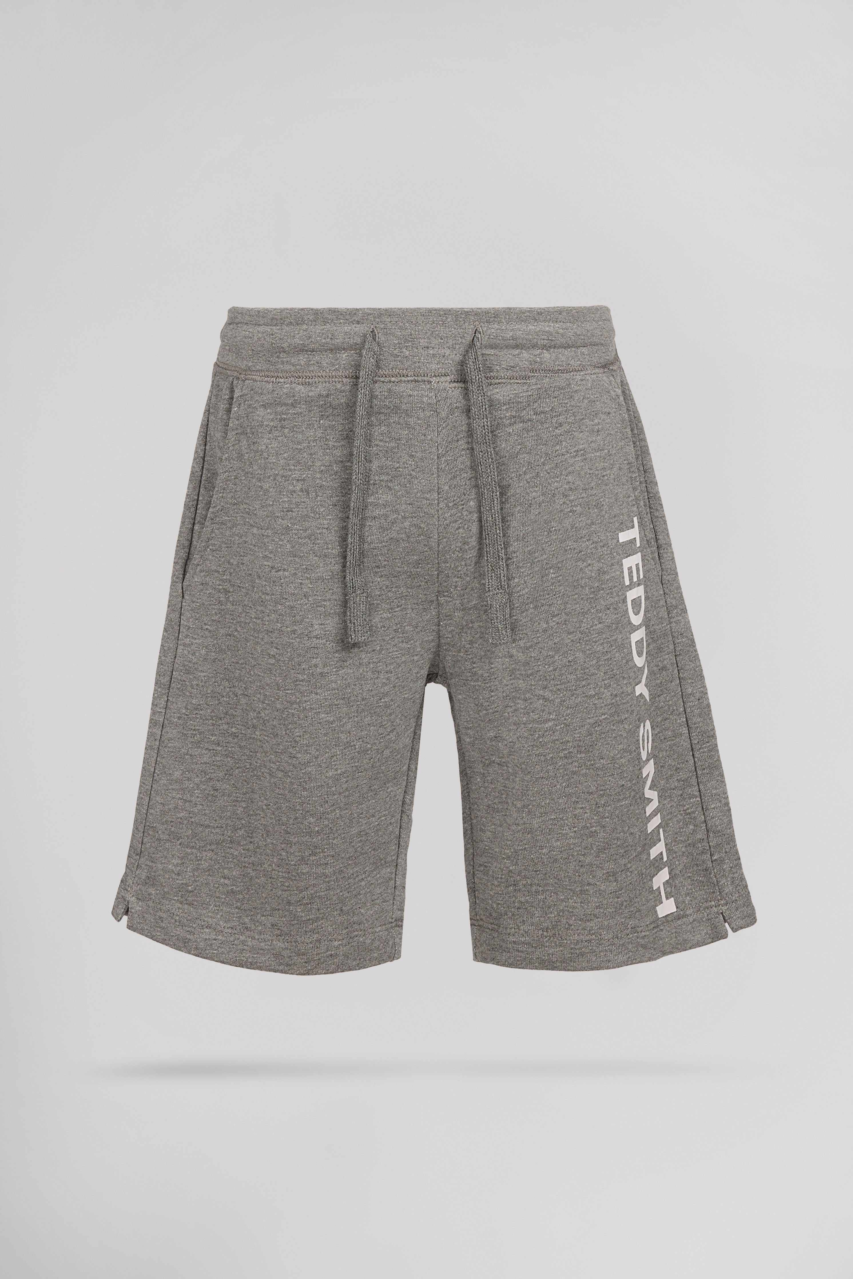 Teddy Smith S-Mickael JR short gris chiné garçon