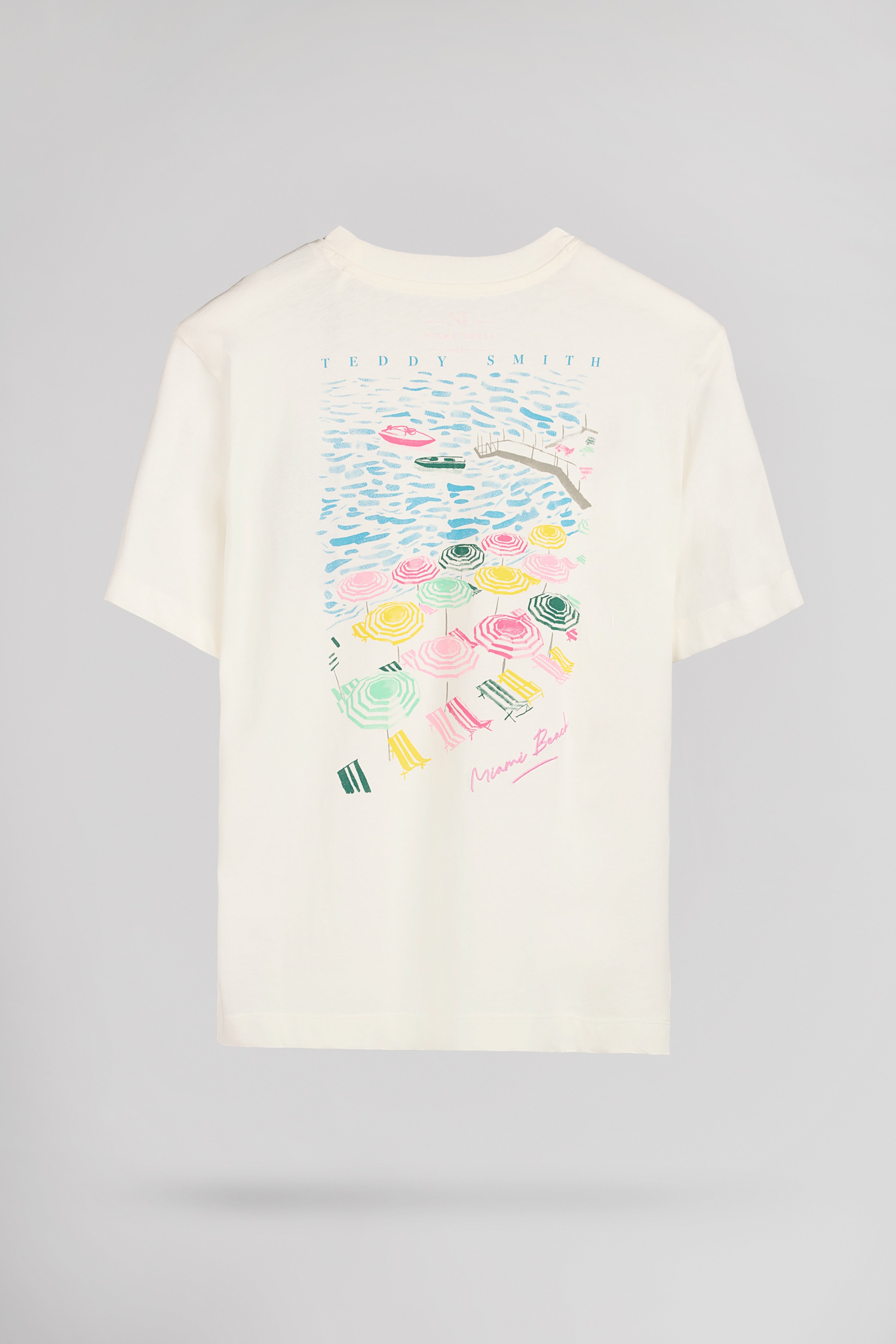Teddy Smith T-Anabelle MC Jr t-shirt fille blanc coton
