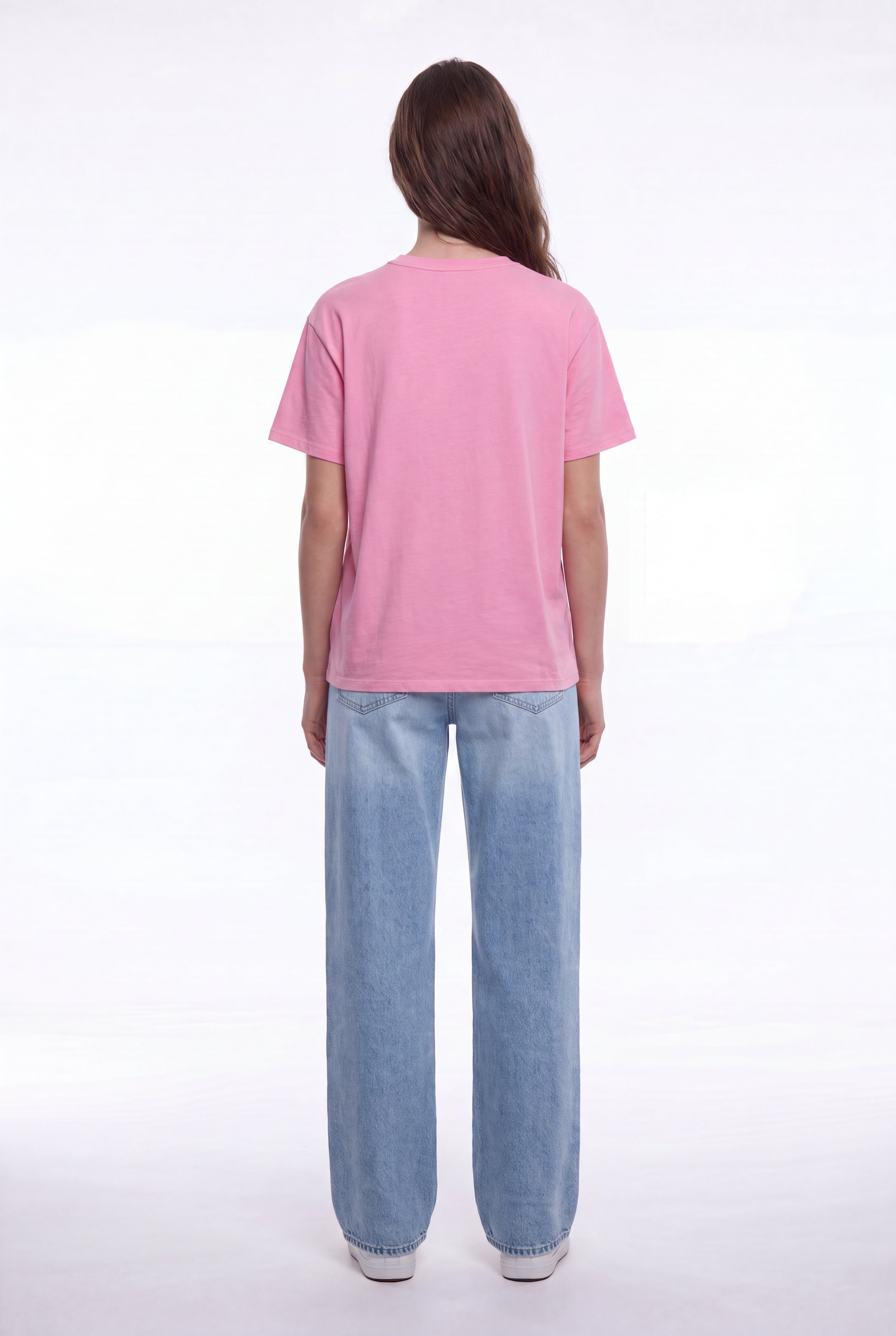 Teddy Smith T-Amour t-shirt oversize rose bonbon femme coton
