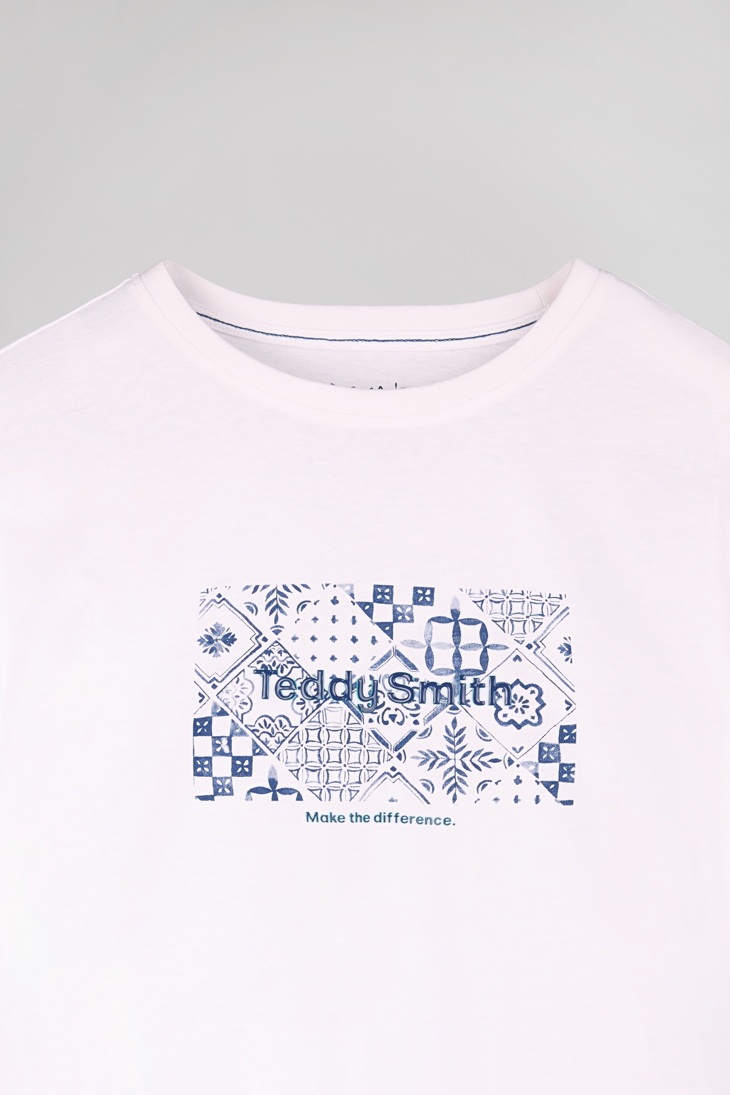 Teddy Smith T-Ares MC t-shirt homme blanc imprimé
