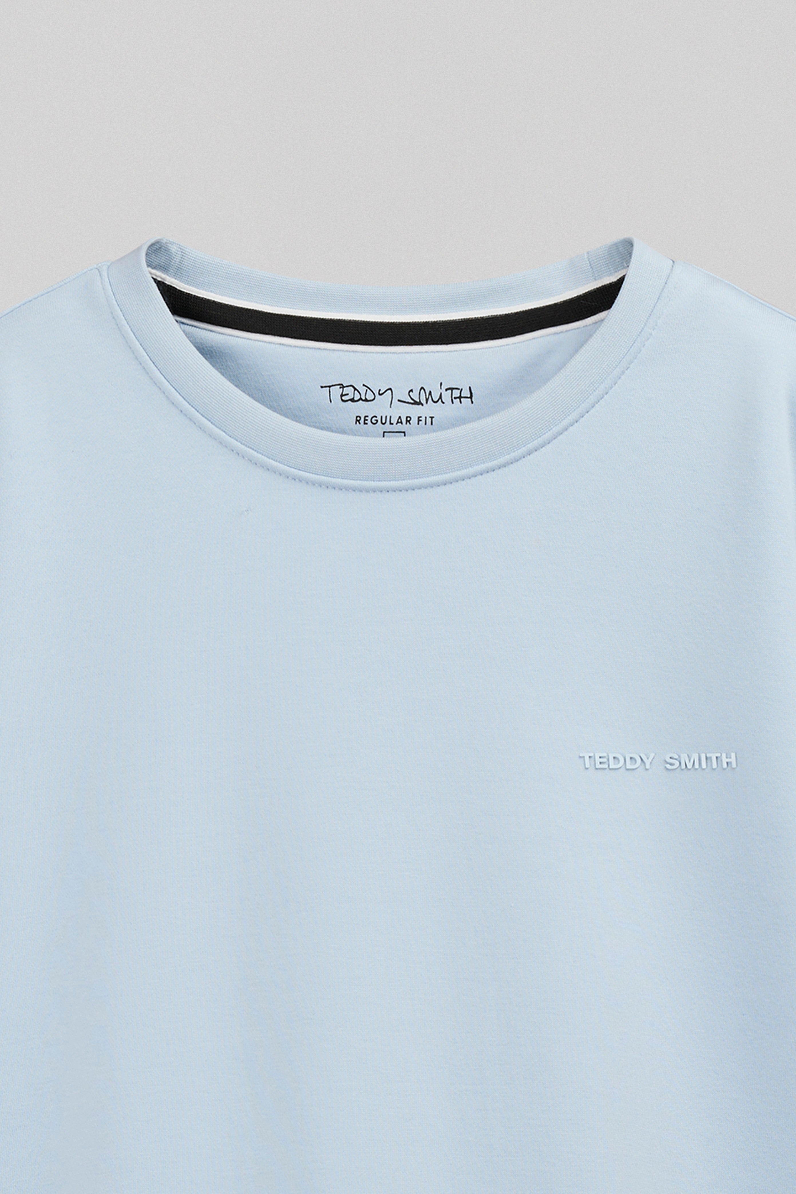 Teddy Smith S-Nark RC sweat Pastel Blue molleton