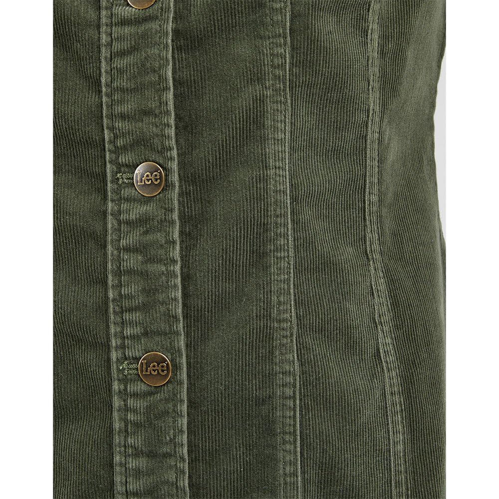 Lee Rider Shirt Dress robe L Olive Grove coupe chemise