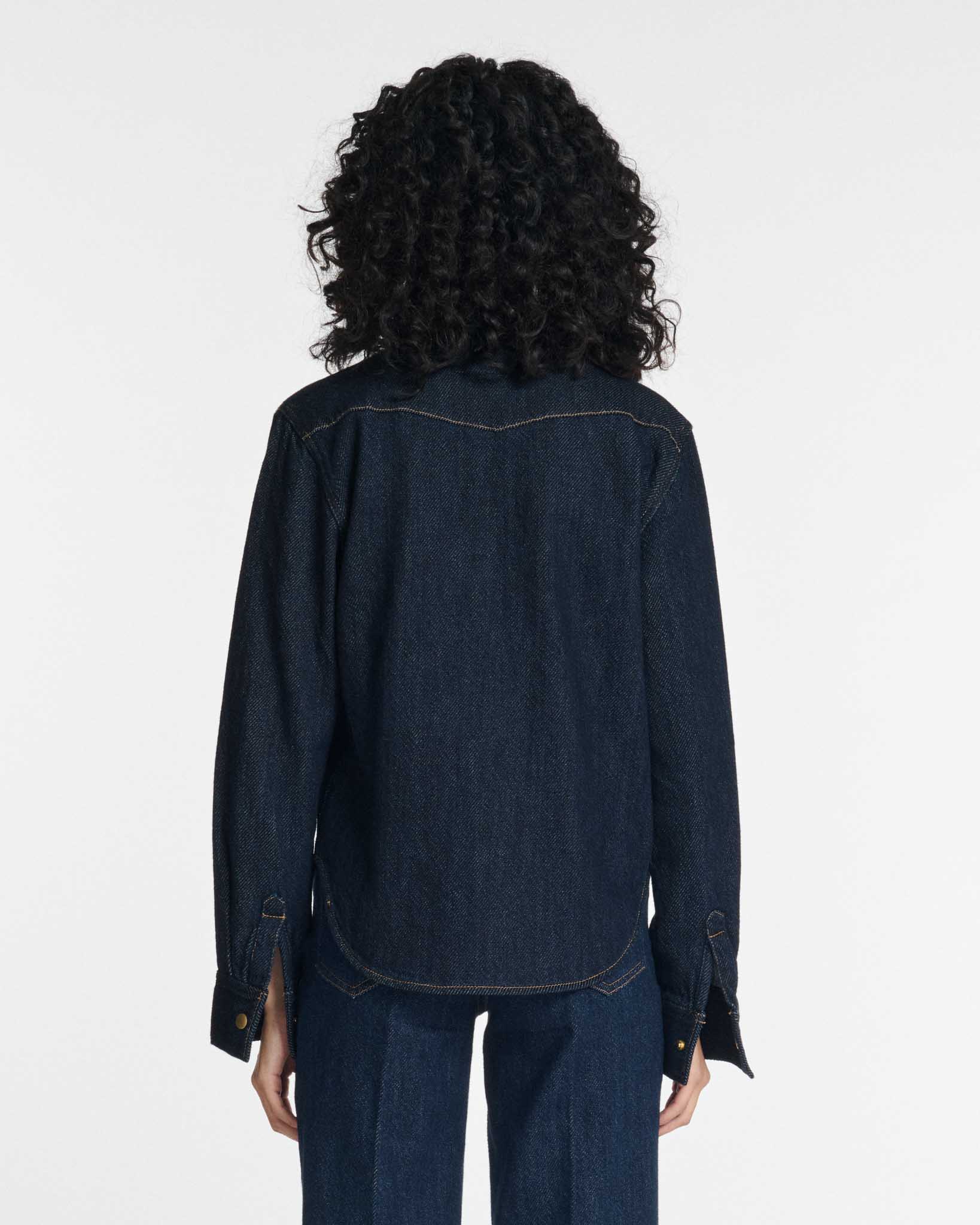 Labdip Dalia Denim 3D Dark Blue chemise ajustée