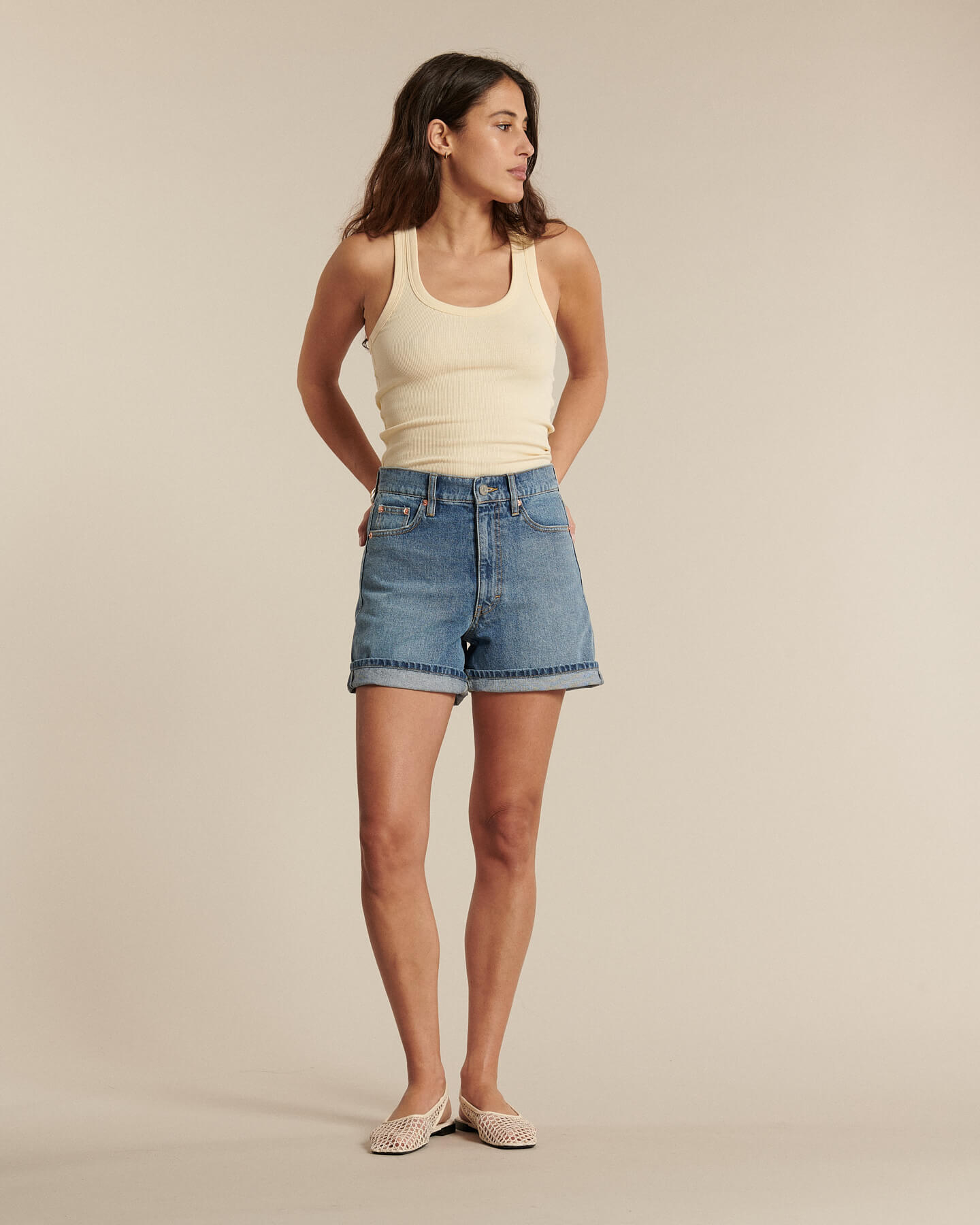 Labdip Isys Oxide IN 20 short en jean taille haute