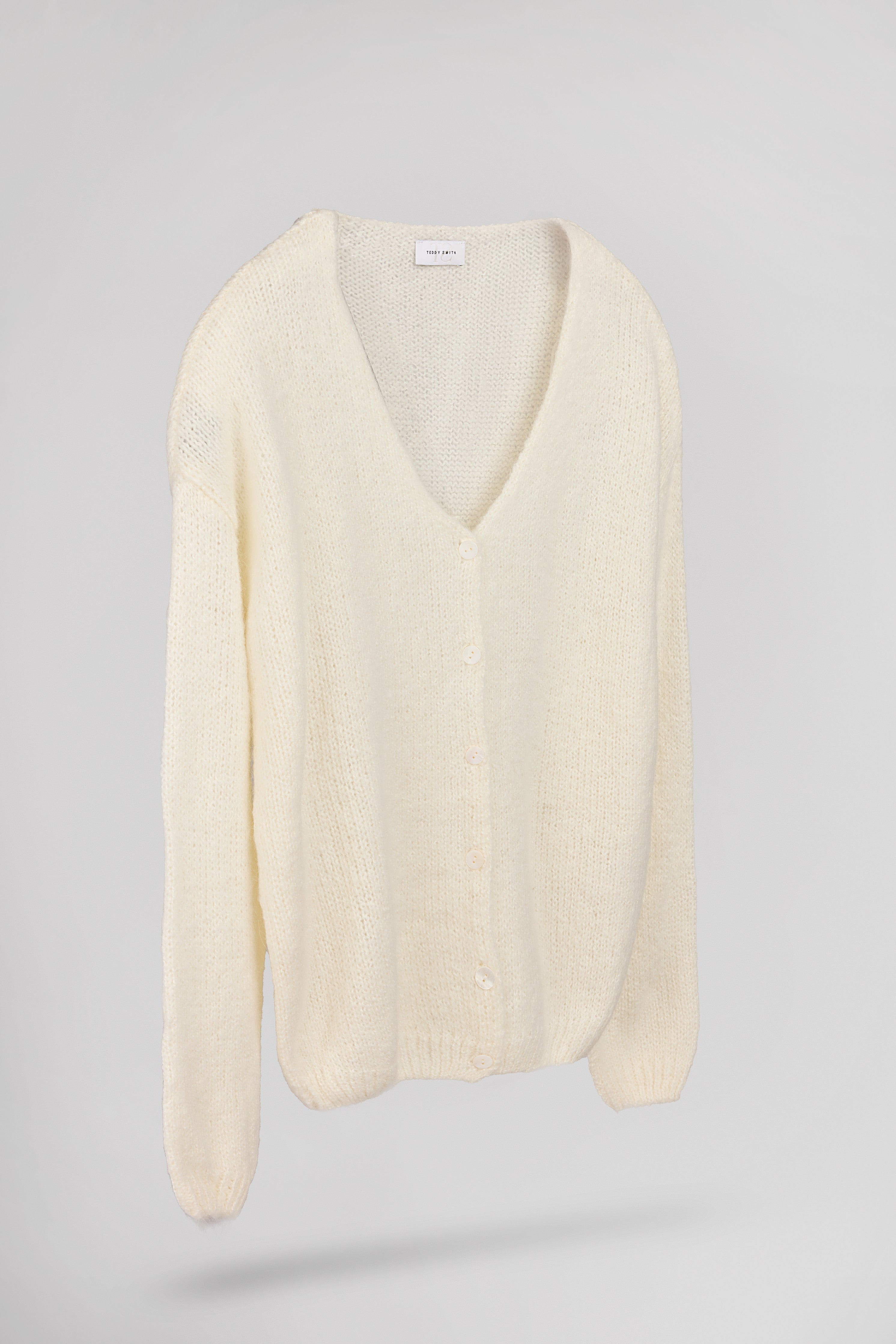 Teddy Smith G-Mela gilet femme blanc cassé alpaga