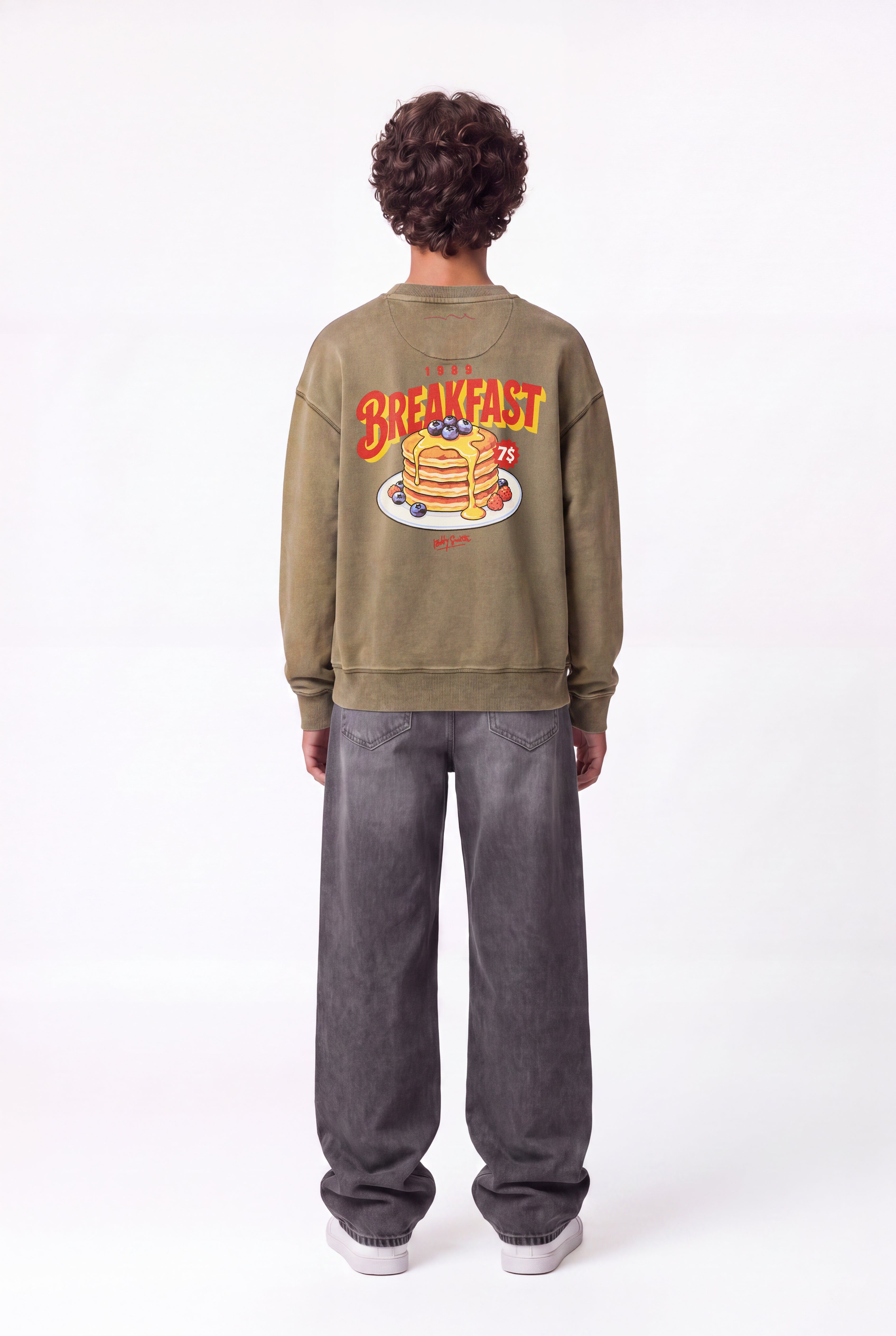 Teddy Smith S-Breakfast RC JR sweat kaki coton