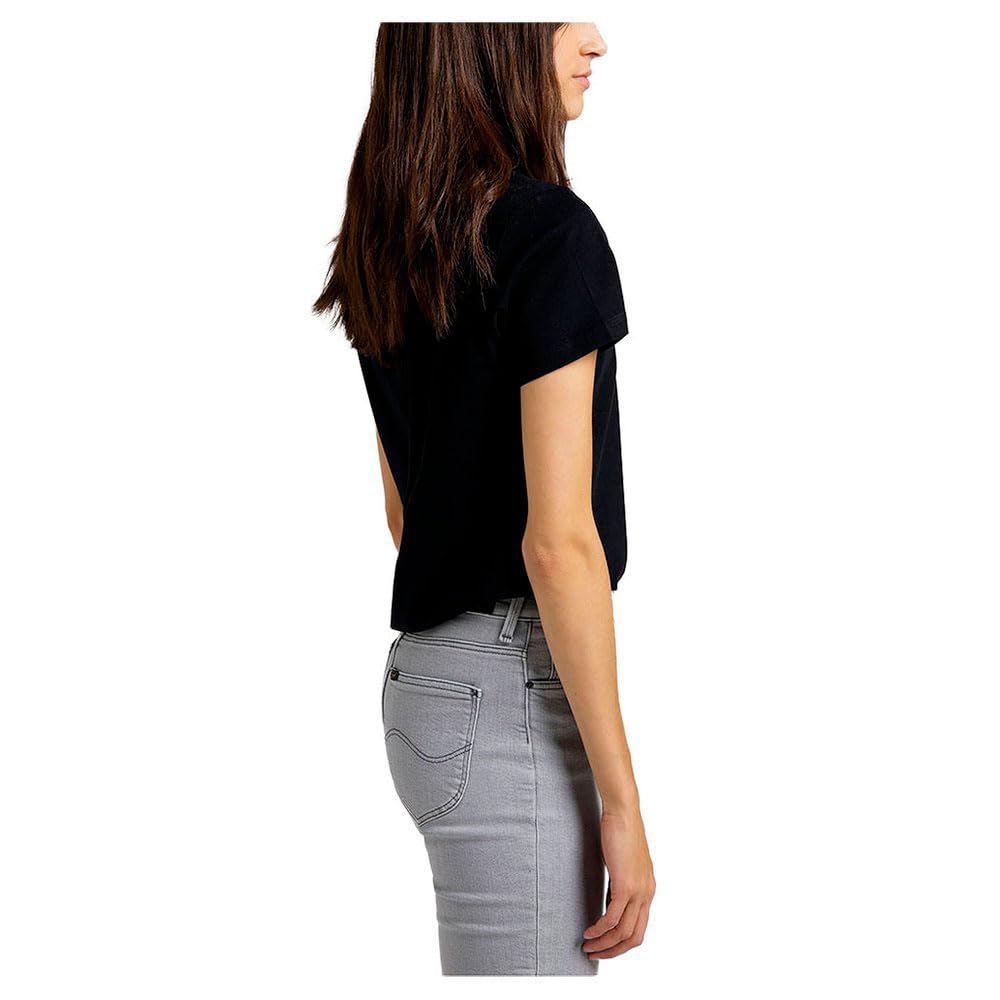 Lee Logo Tee T-shirt femme Noir coupe regular