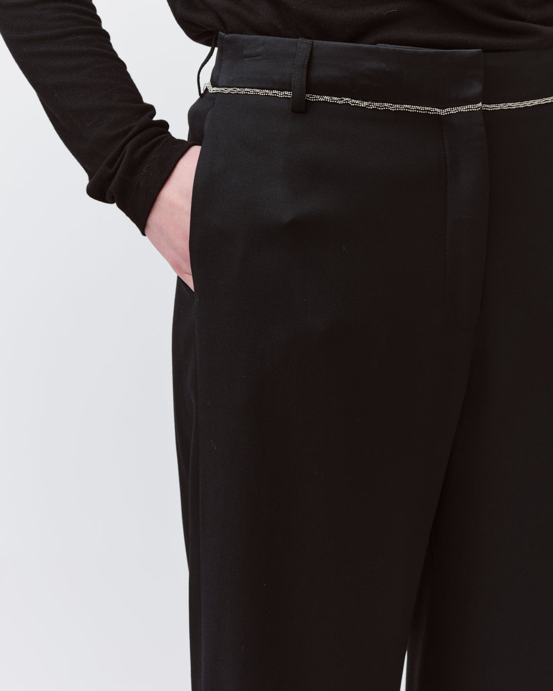 DIEGA PALEXIO pantalon large noir fluide