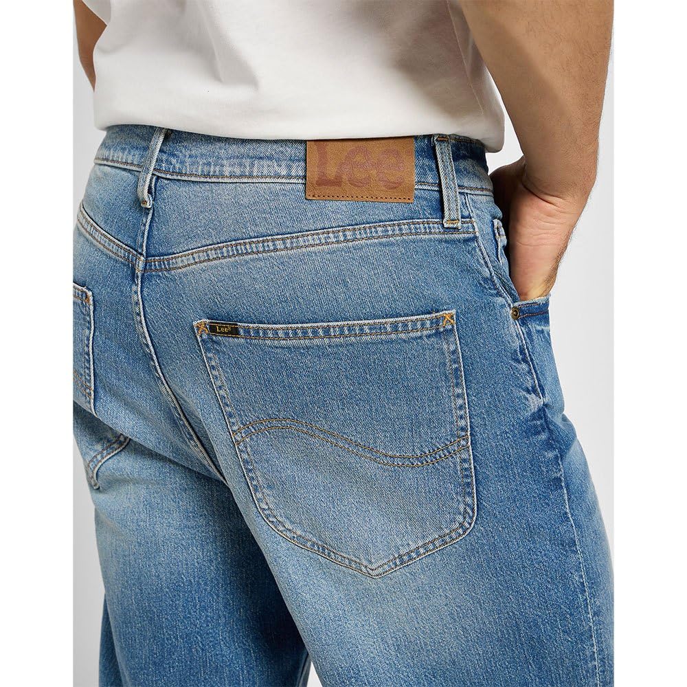 Lee Asher jean homme black star coupe ample