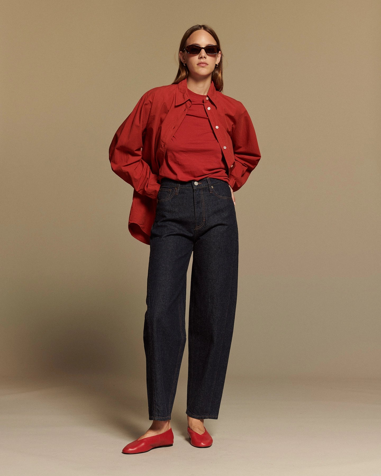 Labdip Osaka Raw jean ballon brut taille haute