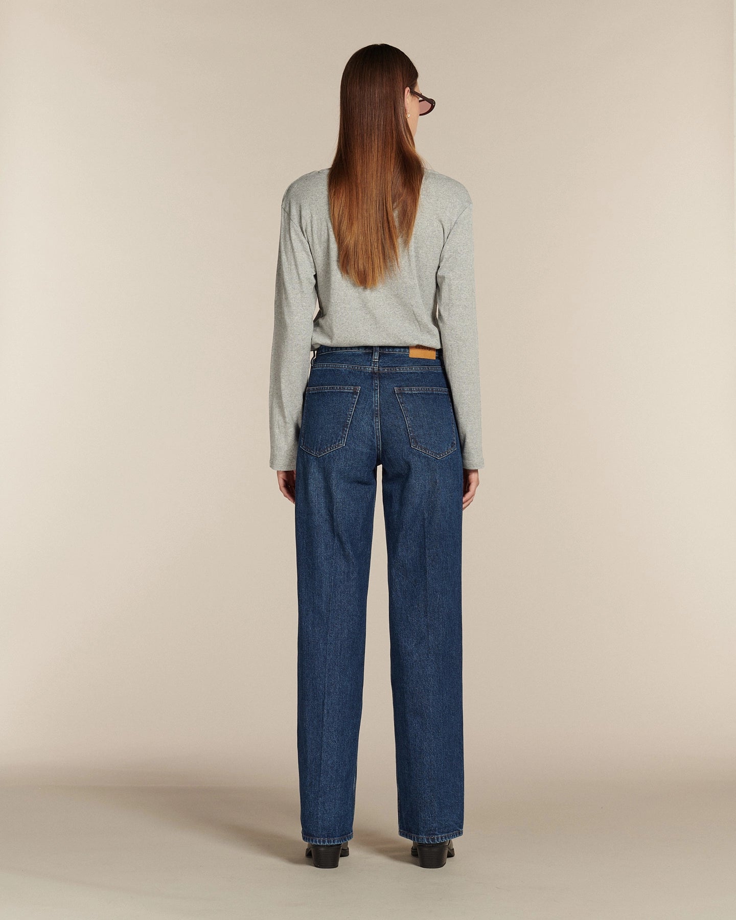 Labdip Sully Long jean droit large bleu stone taille haute