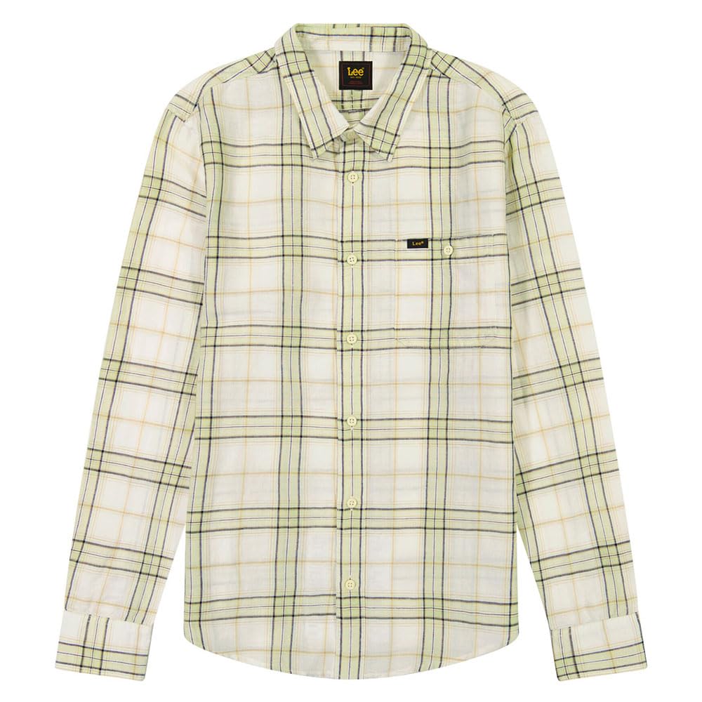 Lee Leesure Shirt chemise homme sauge coton lin
