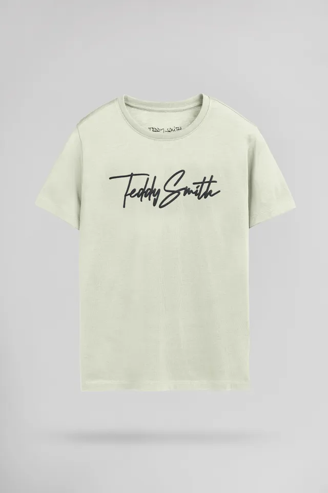 Teddy Smith T-Evan MC JR t-shirt vert nacré garçon