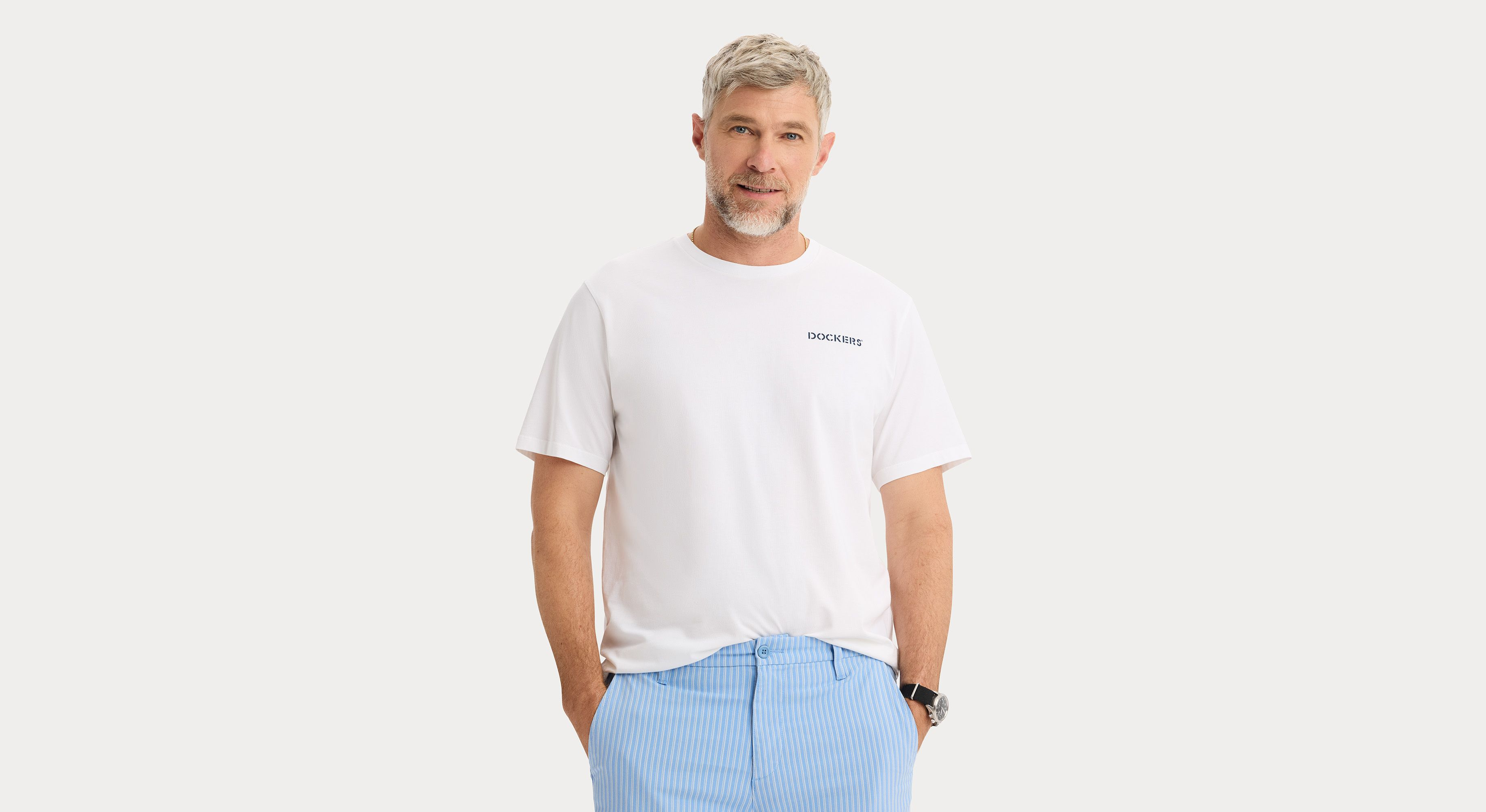 Dockers Graphic Tee t-shirt homme blanc coton