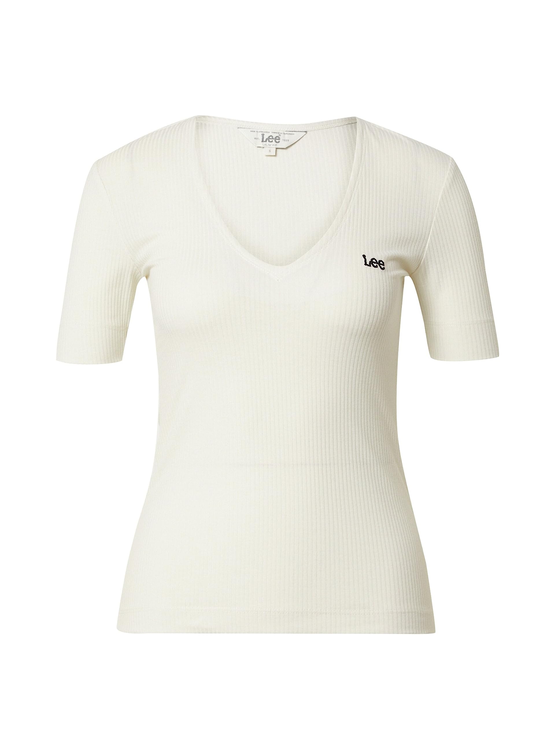 Lee Col en V t-shirt femme bleu coupe ajustée