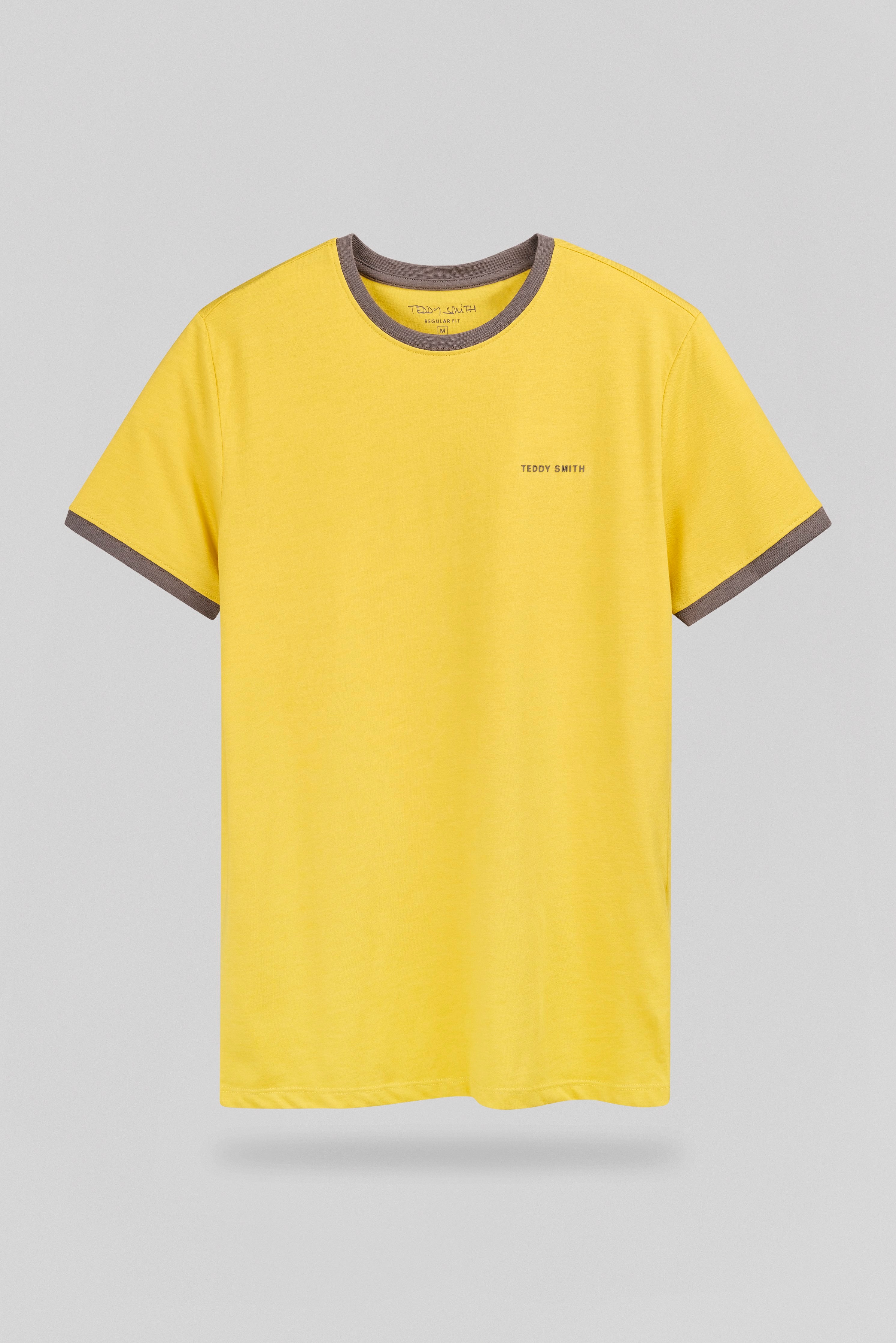 TEDDY SMITH THE TEE 2 R MC t-shirt jaune ocre homme