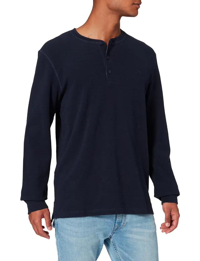 Lee Seasonal Henley t-shirt homme sky captain