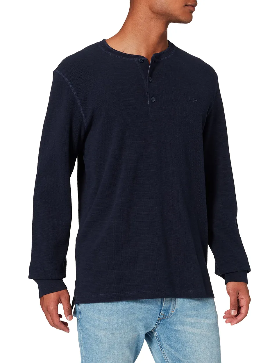 Lee Seasonal Henley t-shirt homme sky captain