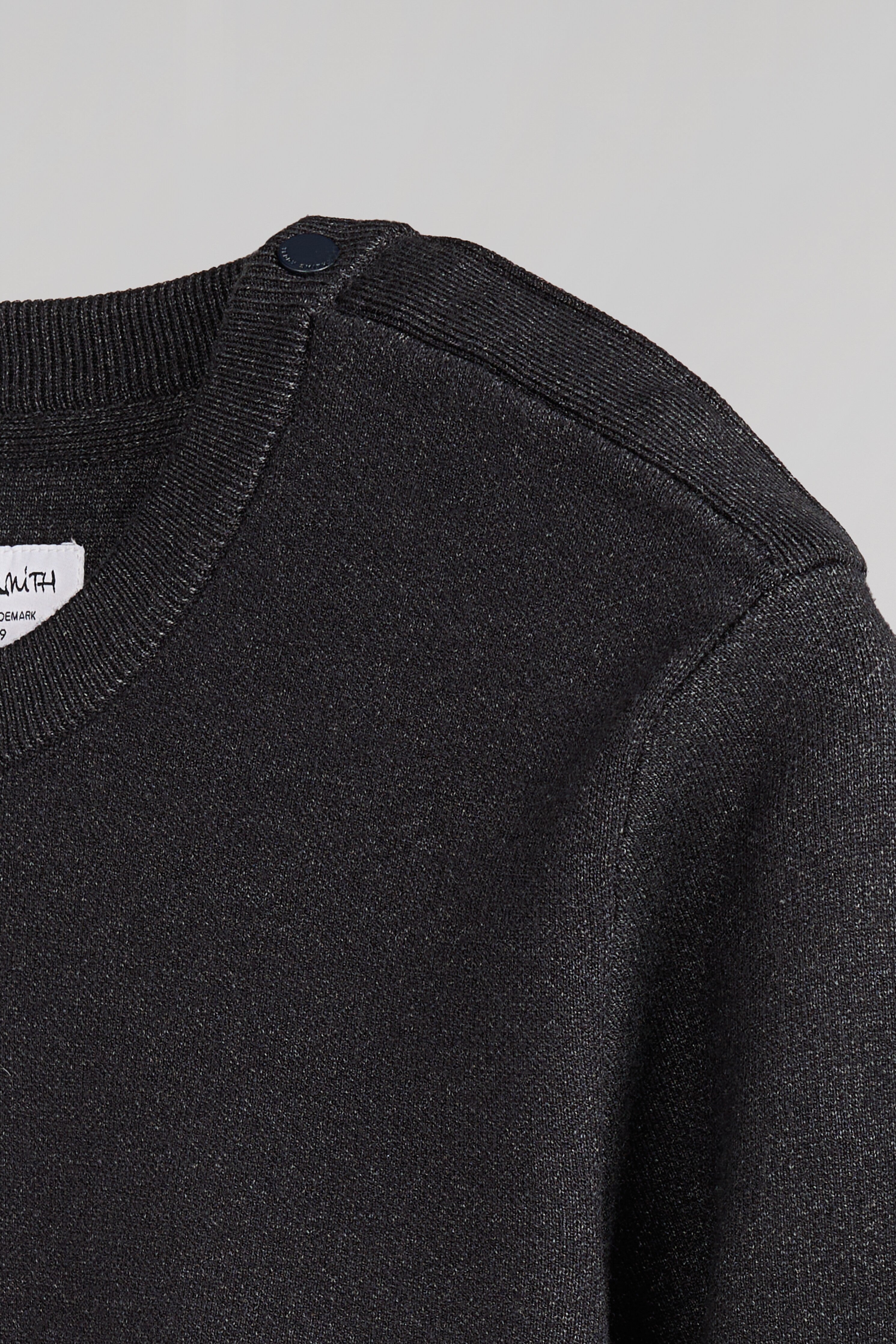 TEDDY SMITH P-DRYSTAN pull homme noir chiné col rond