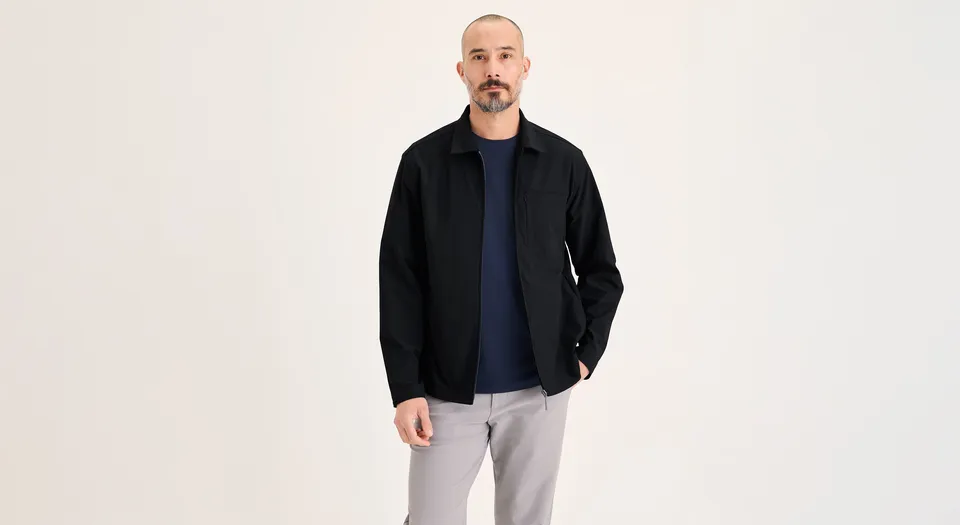 Dockers Go Overshirt Regular Fit surchemise noire coupe droite