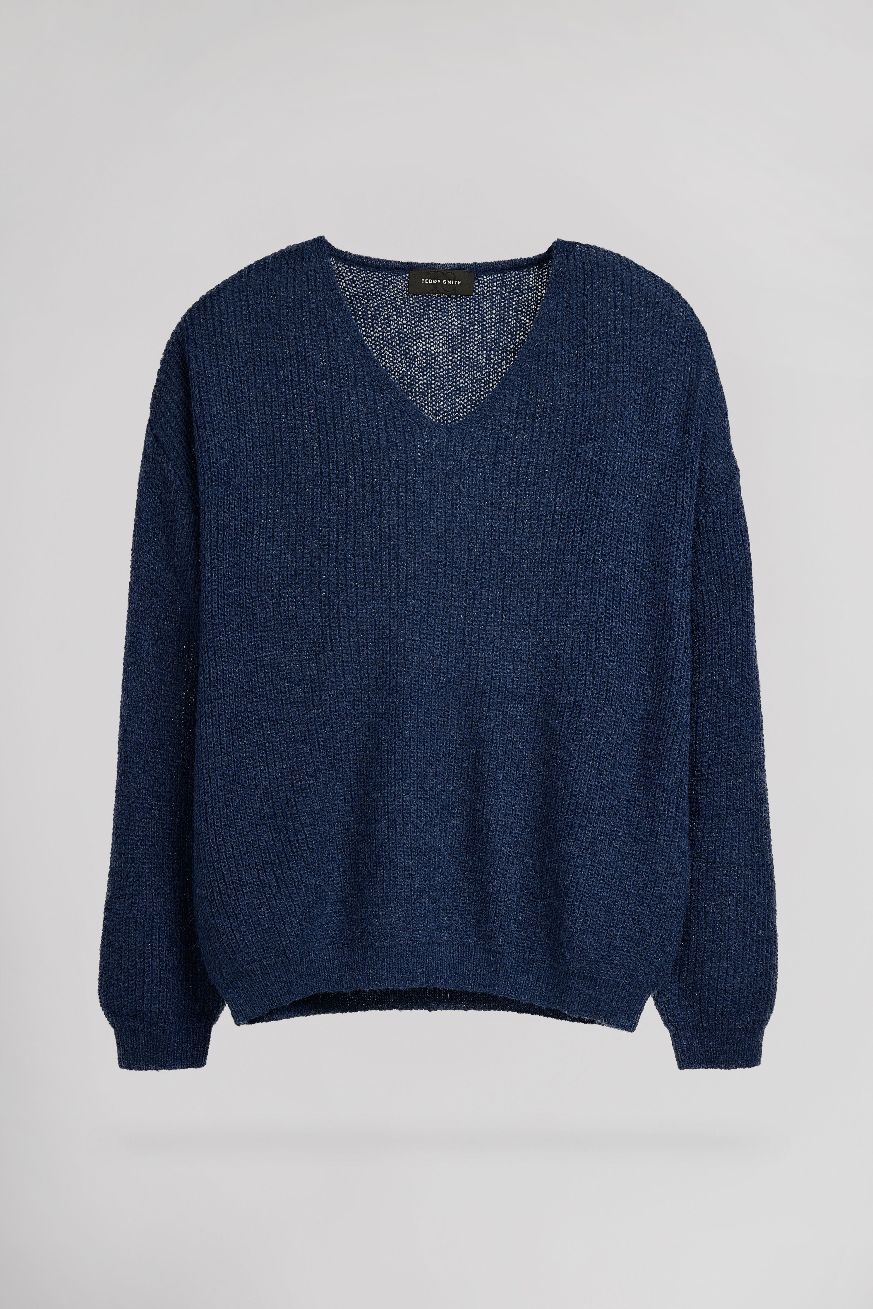 Teddy Smith P-MAG JR pull fille bleu col V
