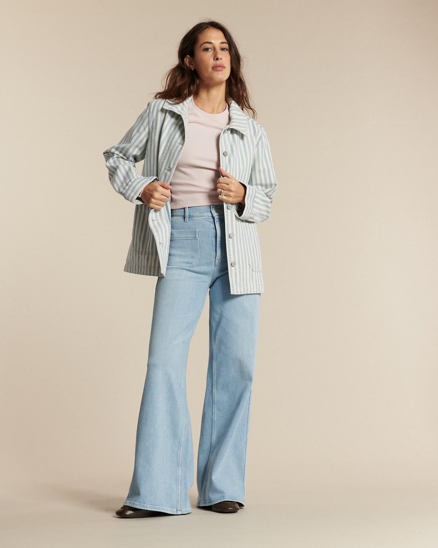 Labdip Noemie Denim Dawn Blue In 10 jean flare taille haute