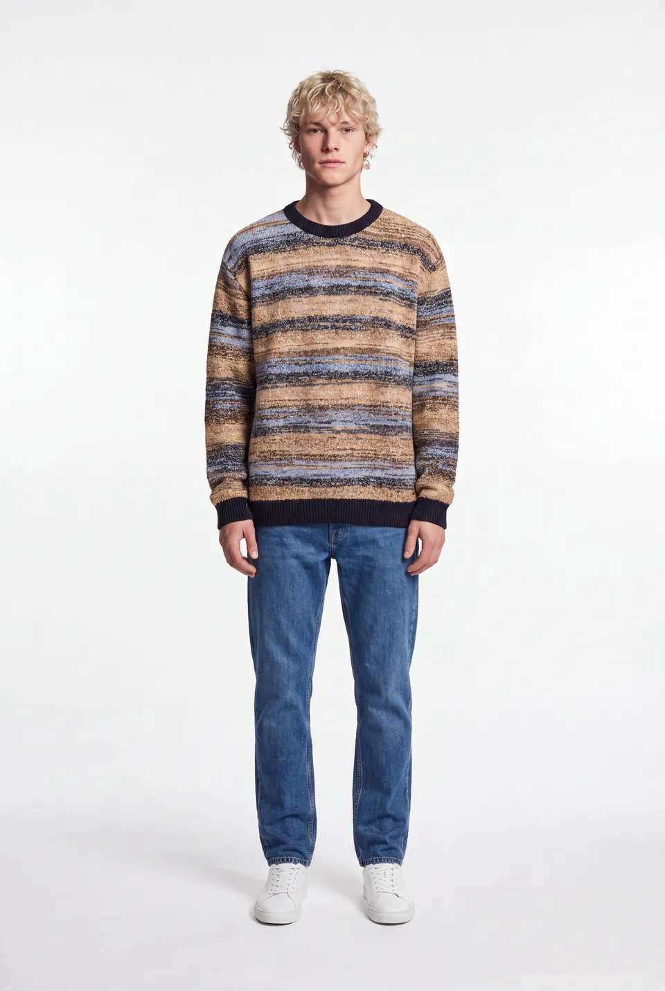 Teddy Smith P-Milo pull homme jacquard dark navy