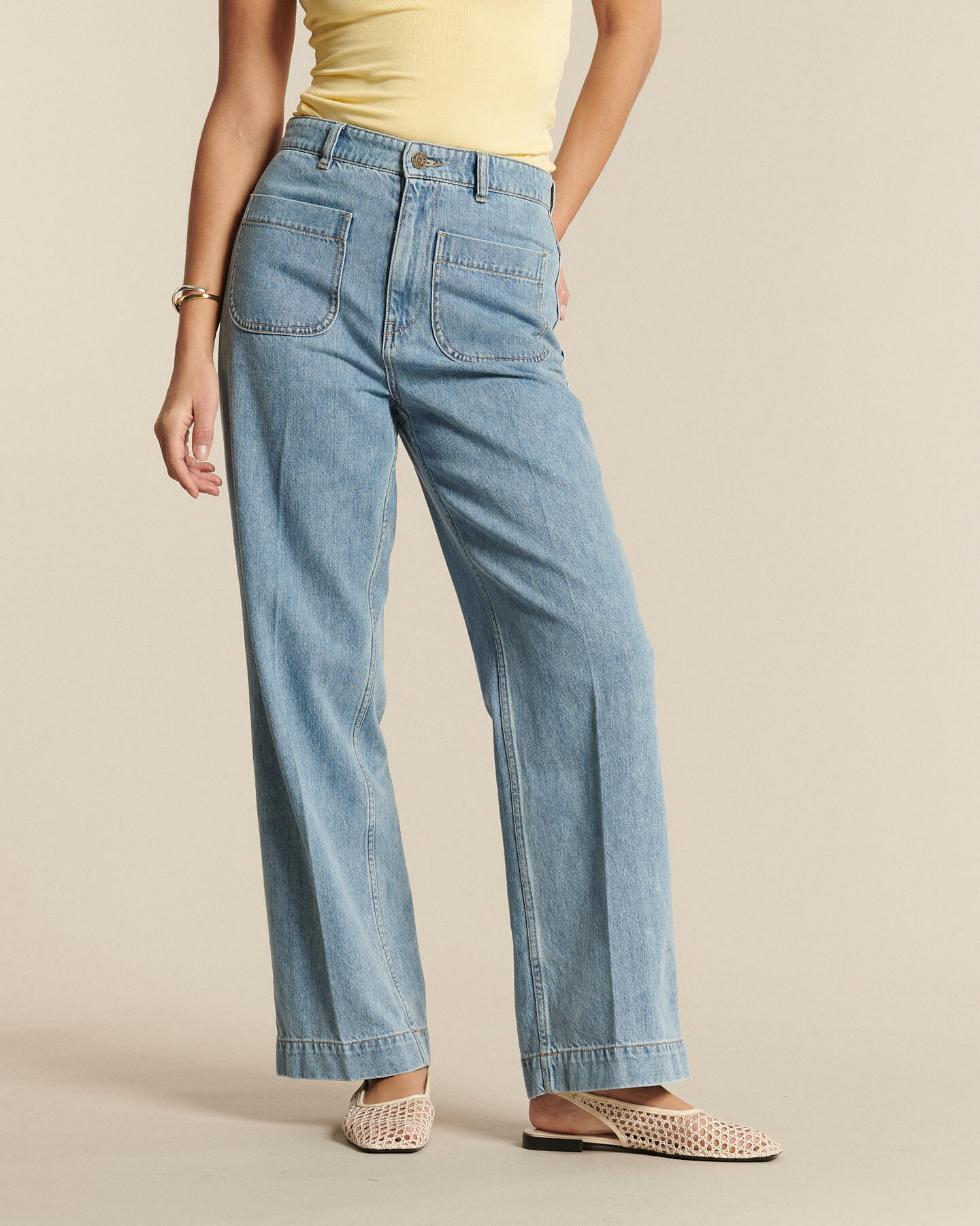Labdip Samuel IN 22 jean taille haute past blue